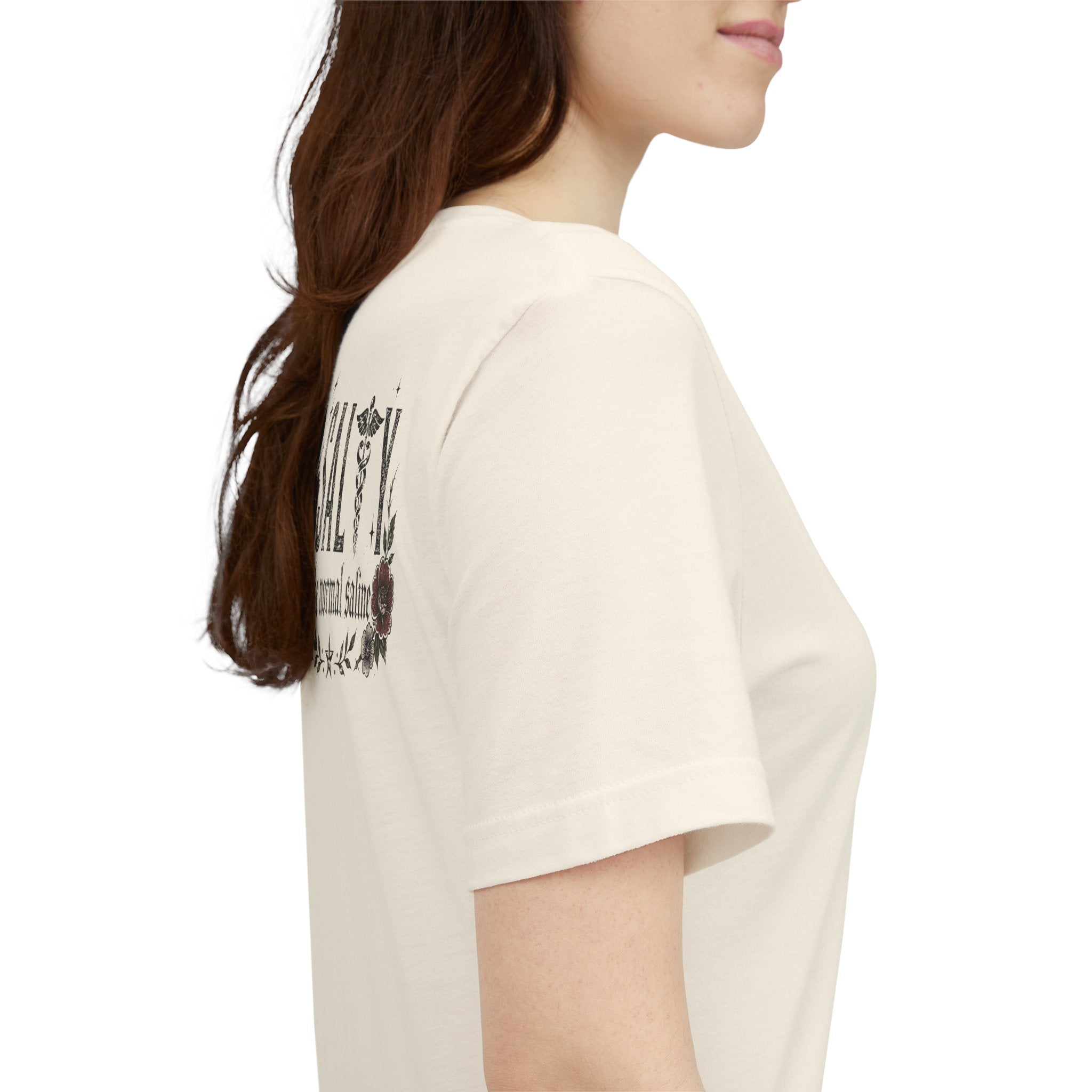 Salty Like Normal Saline Tee — Floral Nurse Medical T-Shirt