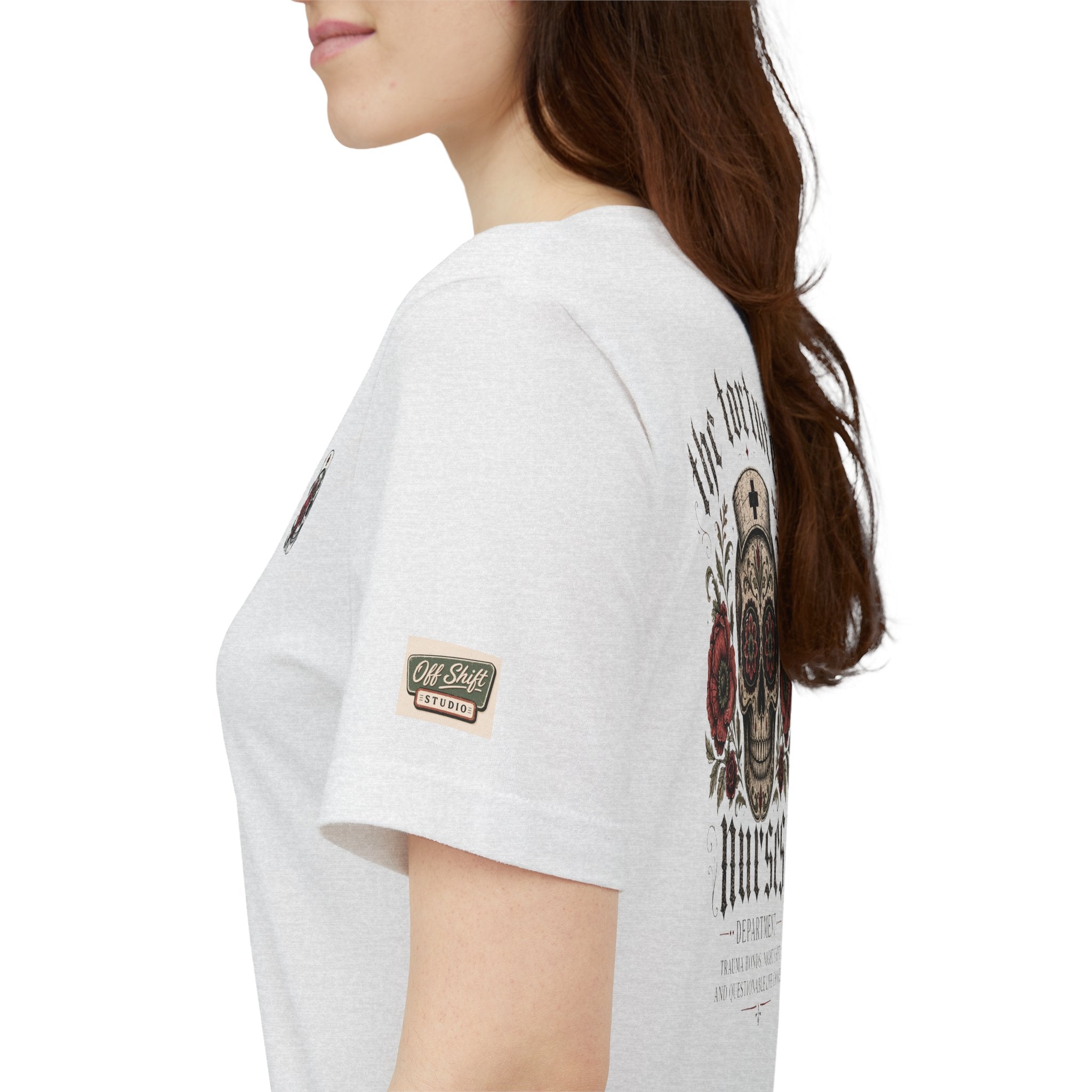 The Tortured Nurses Tee | Gothic Nurse Skull Shirt | Vintage Tattoo Medical Graphic Tee
