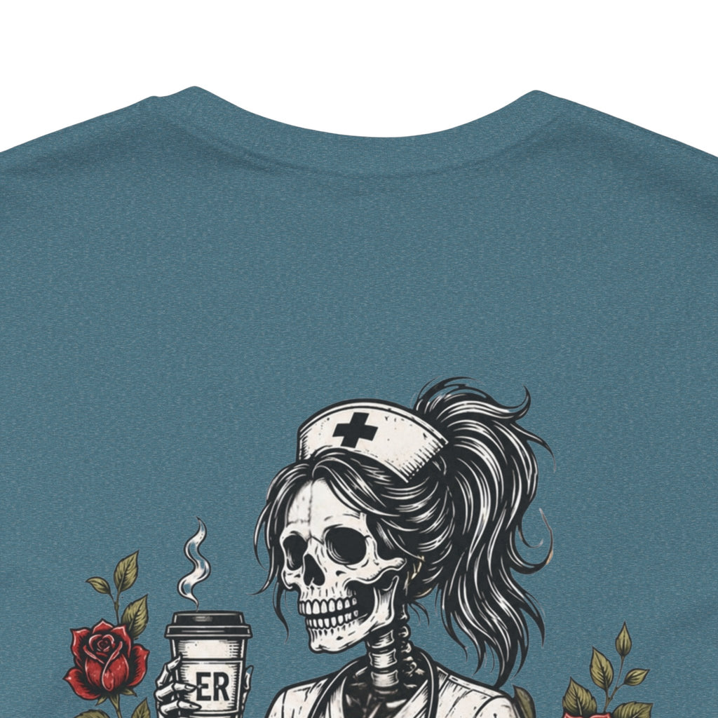 It's Giving ER Nurse Shirt | Funny ER Nurse Tee | Emergency Room Nurse Gift | Gothic Skeleton Nurse Shirt | Tattoo Style Healthcare T-Shirt