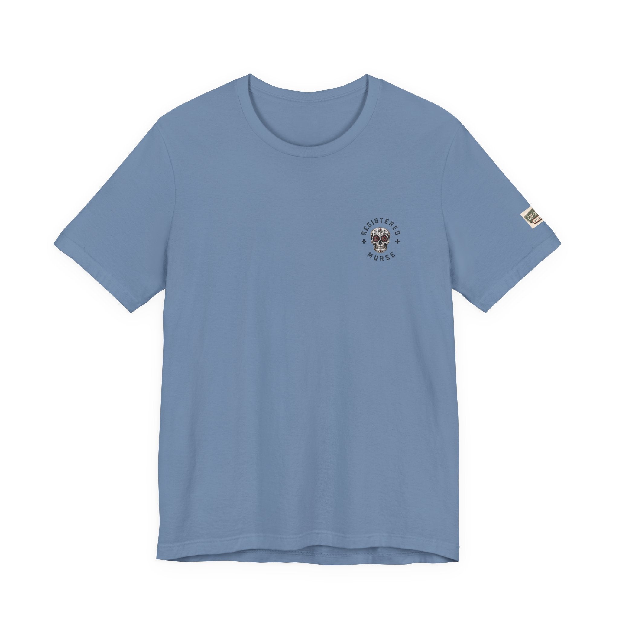 Murse Skeleton Nurse Graphic Tee — Back Print | Male Nurse Gift