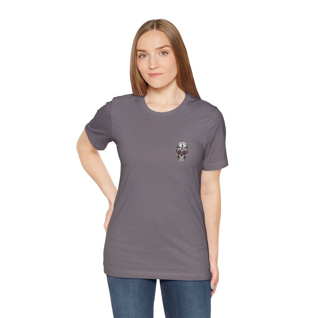 Emergency Nurse Shirt | Gothic Floral Nurse Tee | Vintage Tattoo Style ER Nurse T-Shirt | Bella & Canvas