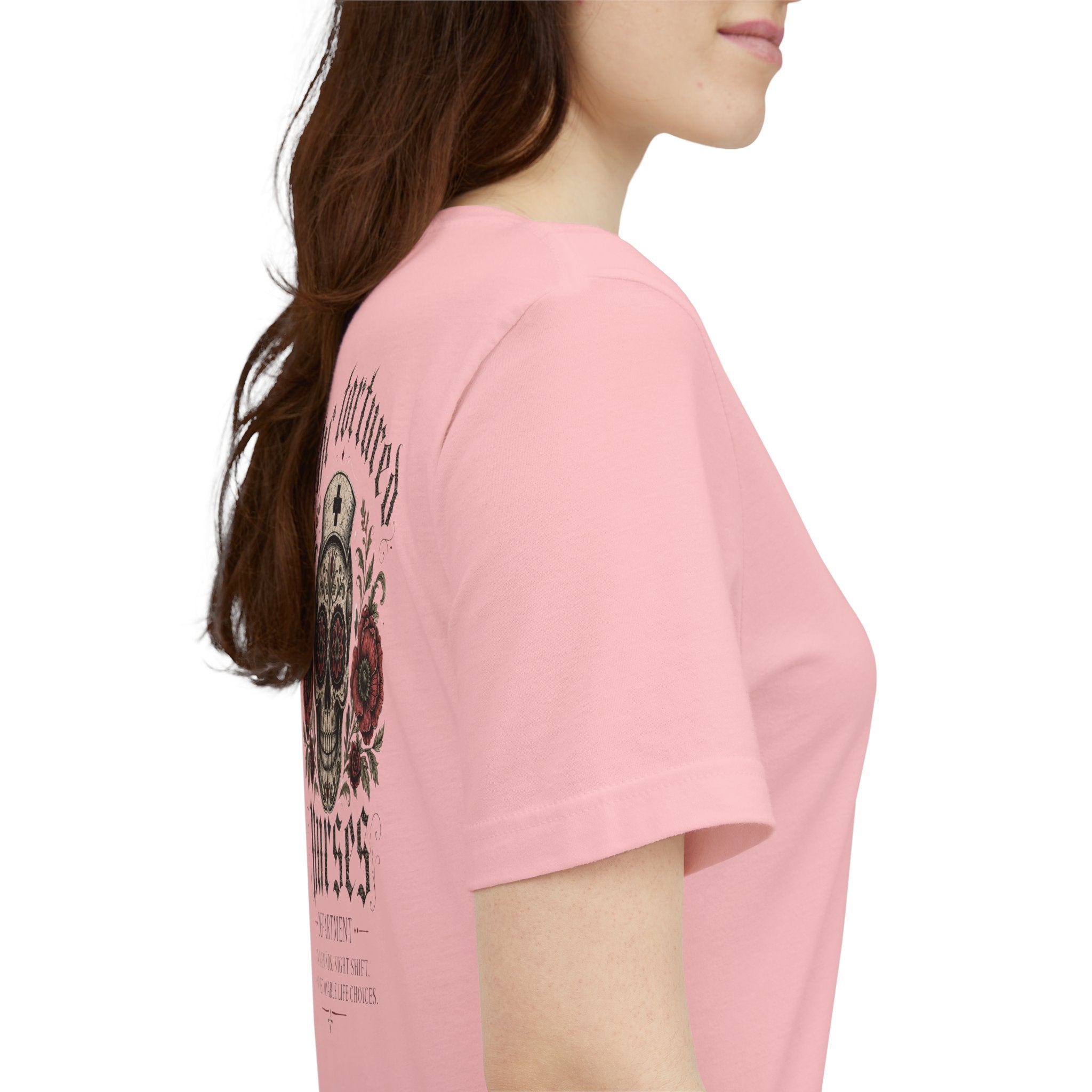 The Tortured Nurses Tee | Gothic Nurse Skull Shirt | Vintage Tattoo Medical Graphic Tee