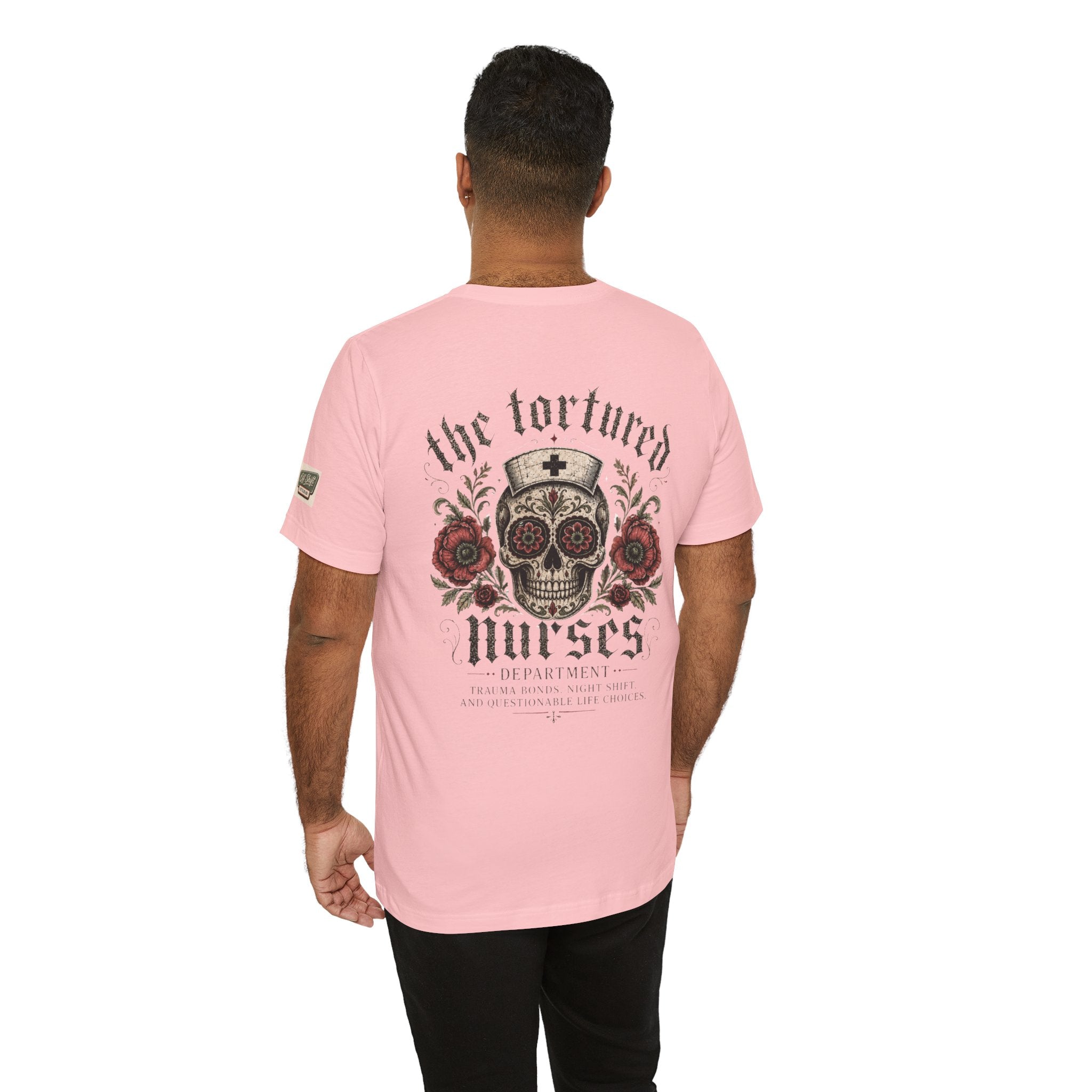 The Tortured Nurses Tee | Gothic Nurse Skull Shirt | Vintage Tattoo Medical Graphic Tee