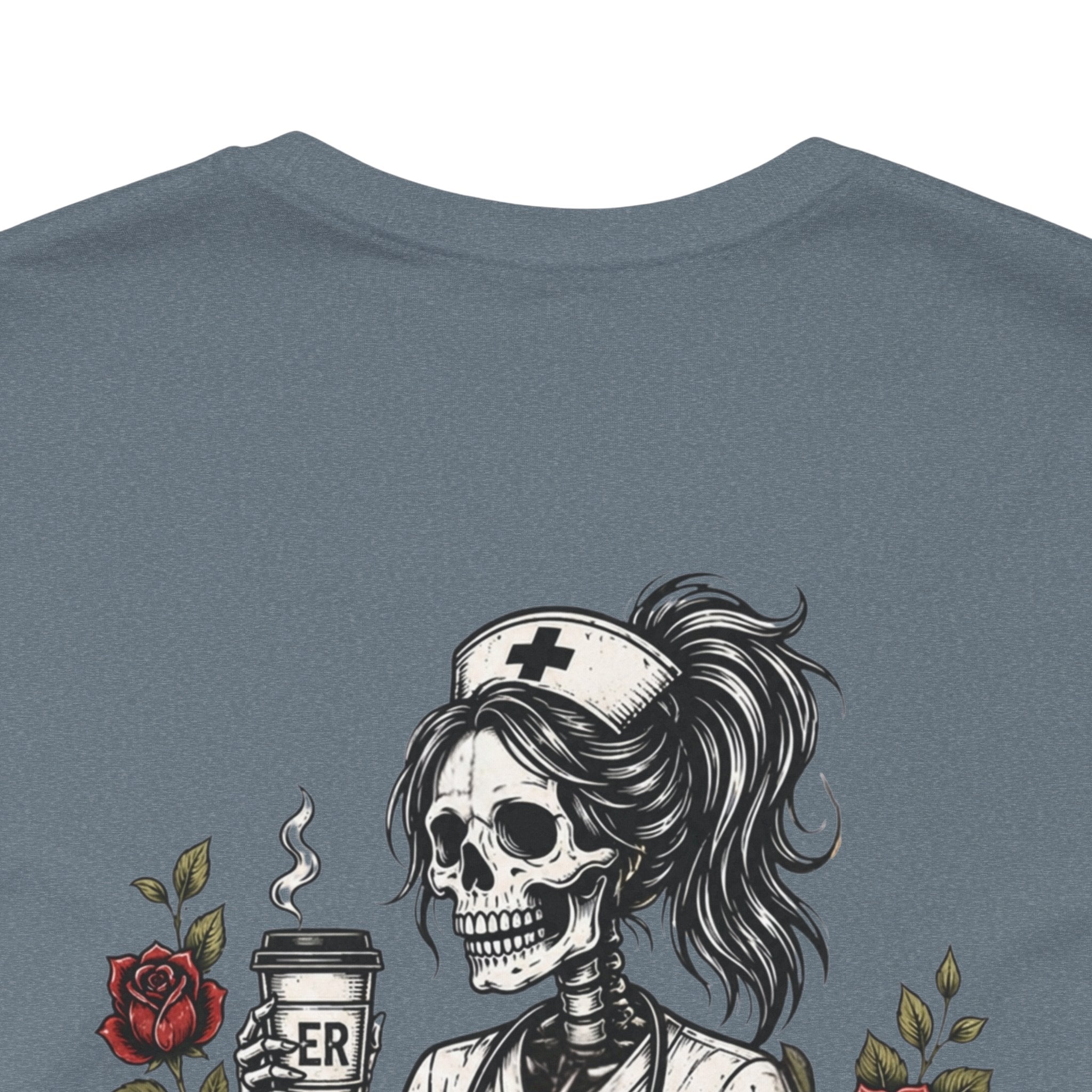 It's Giving ER Nurse Shirt | Funny ER Nurse Tee | Emergency Room Nurse Gift | Gothic Skeleton Nurse Shirt | Tattoo Style Healthcare T-Shirt