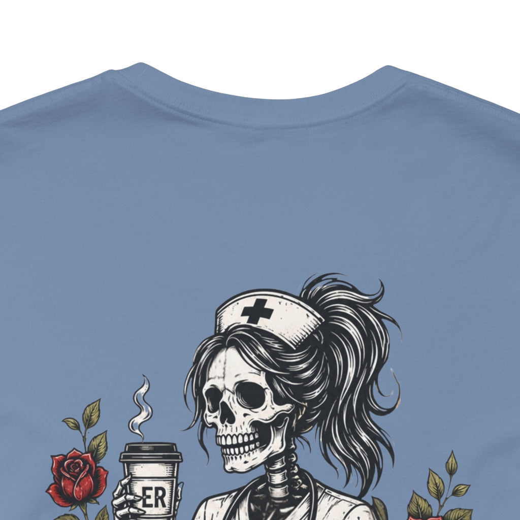 It's Giving ER Nurse Shirt | Funny ER Nurse Tee | Emergency Room Nurse Gift | Gothic Skeleton Nurse Shirt | Tattoo Style Healthcare T-Shirt