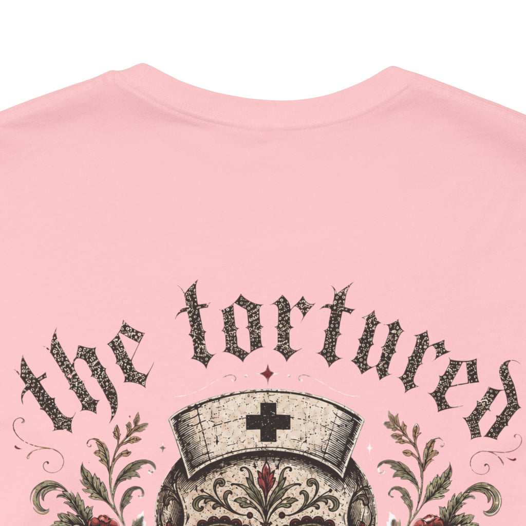 The Tortured Nurses Tee | Gothic Nurse Skull Shirt | Vintage Tattoo Medical Graphic Tee