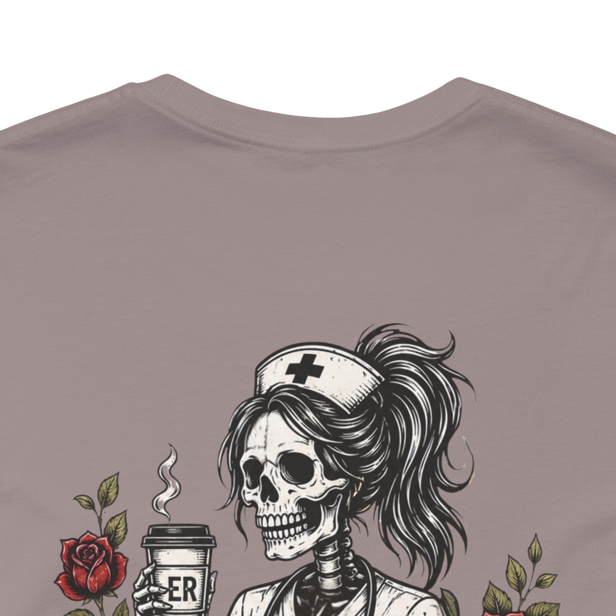 It's Giving ER Nurse Shirt | Funny ER Nurse Tee | Emergency Room Nurse Gift | Gothic Skeleton Nurse Shirt | Tattoo Style Healthcare T-Shirt