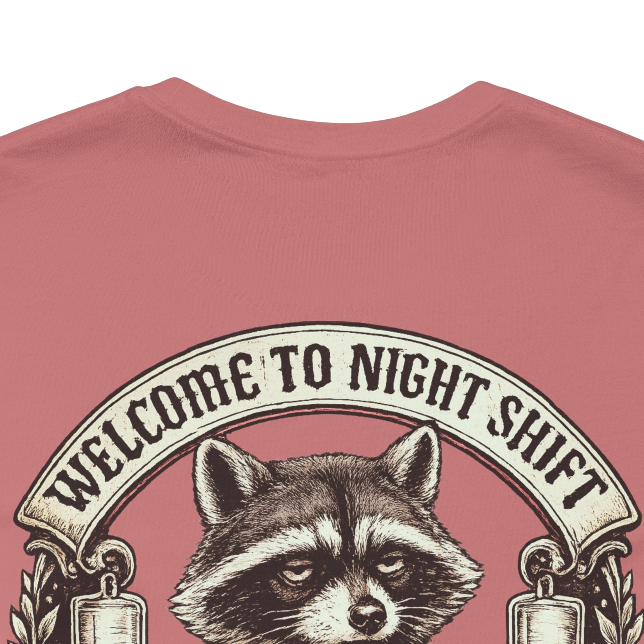 Night Shift Raccoon Nurse T-Shirt — "Welcome to Night Shift" Work Tee for Nurses & Healthcare