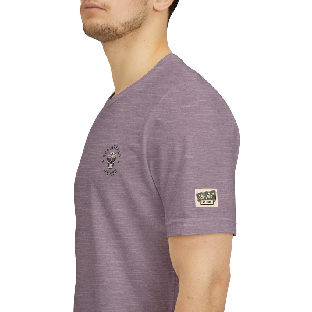 Murse Skeleton Nurse Graphic Tee — Back Print | Male Nurse Gift