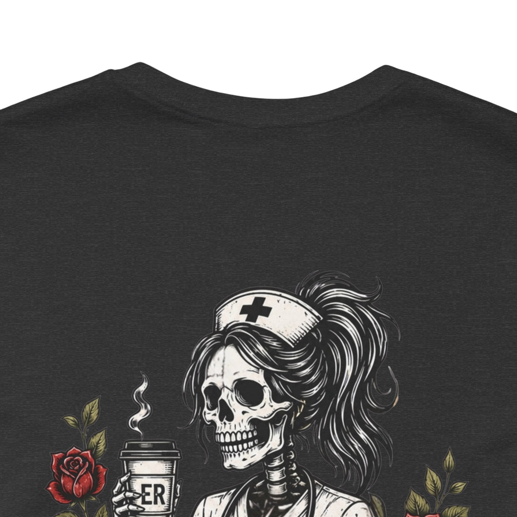 It's Giving ER Nurse Shirt | Funny ER Nurse Tee | Emergency Room Nurse Gift | Gothic Skeleton Nurse Shirt | Tattoo Style Healthcare T-Shirt