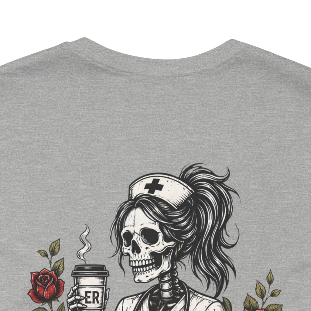 It's Giving ER Nurse Shirt | Funny ER Nurse Tee | Emergency Room Nurse Gift | Gothic Skeleton Nurse Shirt | Tattoo Style Healthcare T-Shirt
