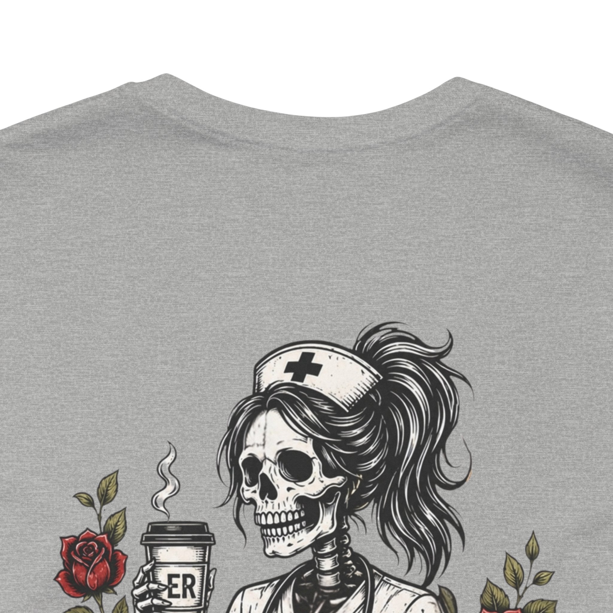 It's Giving ER Nurse Shirt | Funny ER Nurse Tee | Emergency Room Nurse Gift | Gothic Skeleton Nurse Shirt | Tattoo Style Healthcare T-Shirt