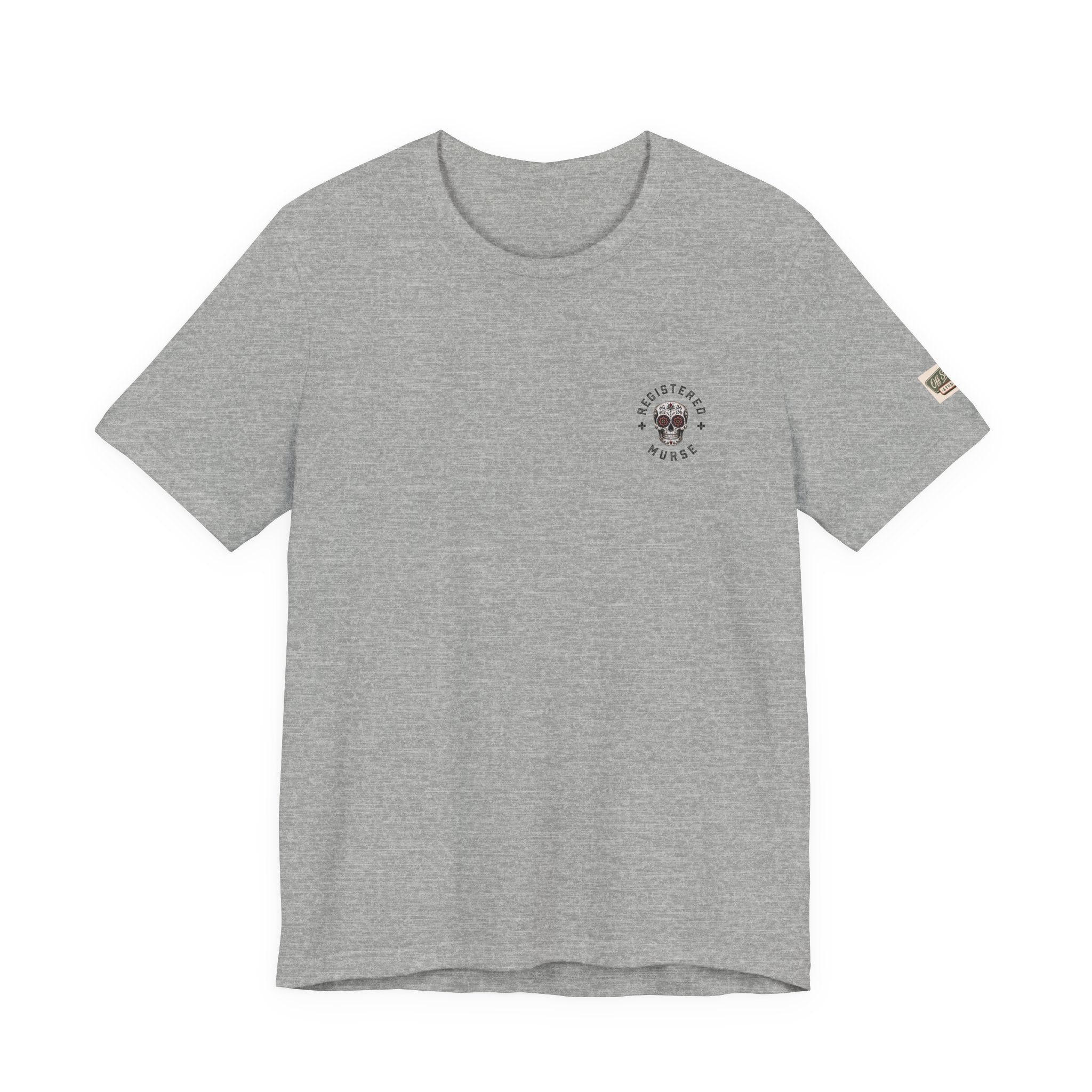 Murse Skeleton Nurse Graphic Tee — Back Print | Male Nurse Gift