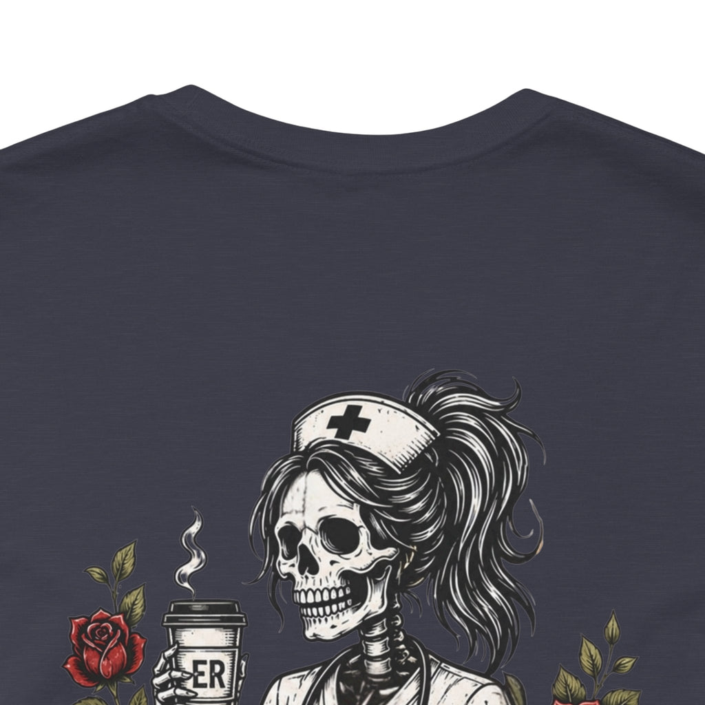 It's Giving ER Nurse Shirt | Funny ER Nurse Tee | Emergency Room Nurse Gift | Gothic Skeleton Nurse Shirt | Tattoo Style Healthcare T-Shirt