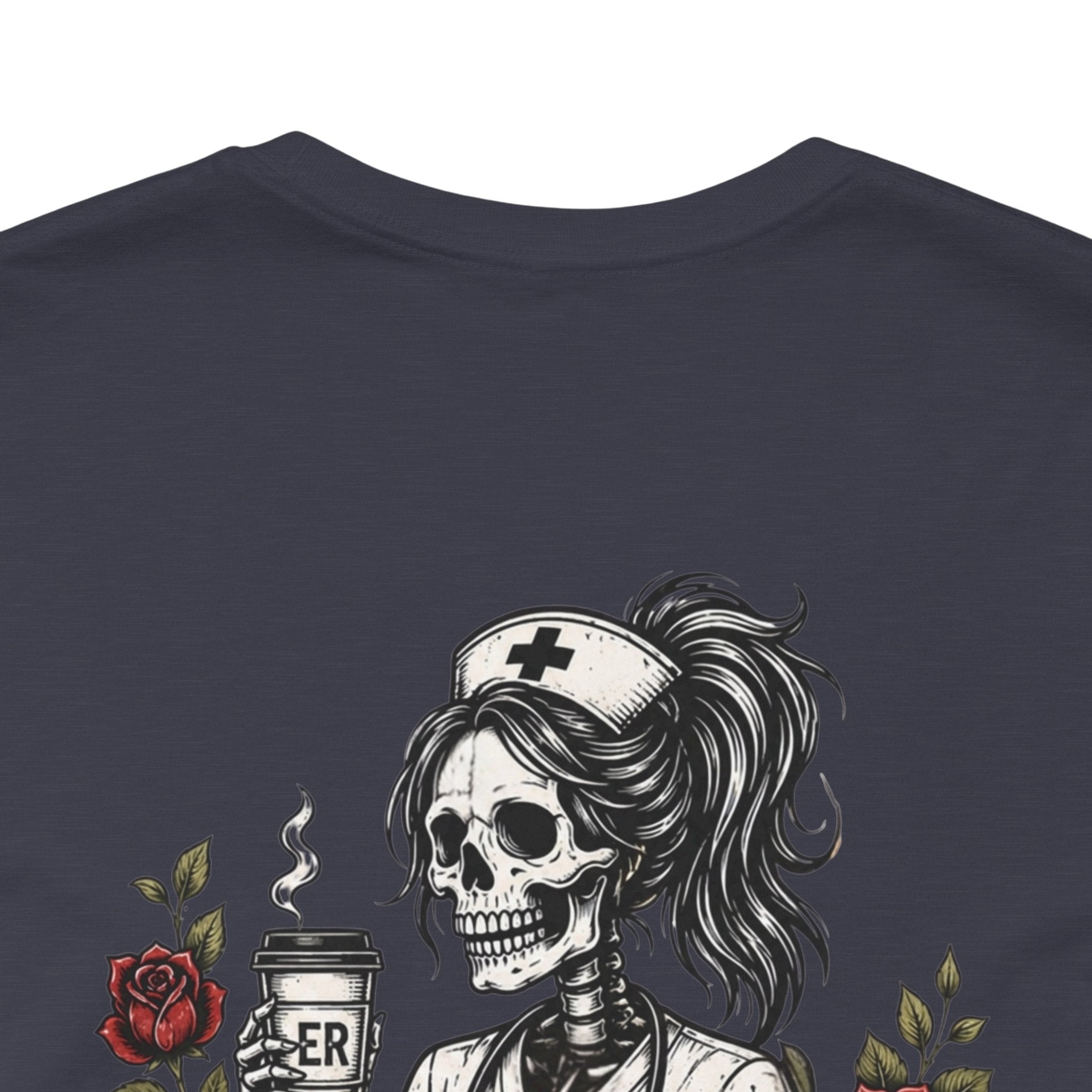 It's Giving ER Nurse Shirt | Funny ER Nurse Tee | Emergency Room Nurse Gift | Gothic Skeleton Nurse Shirt | Tattoo Style Healthcare T-Shirt