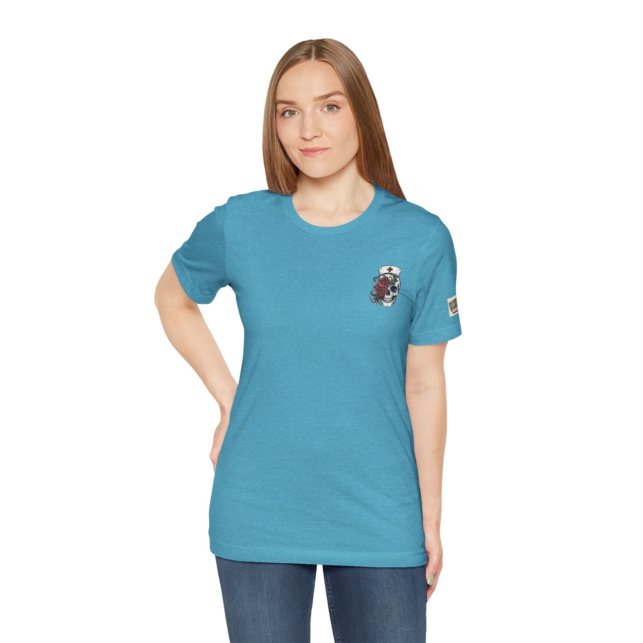 Fluent in Sarcasm & Medical Terminology Nurse Shirt | ER Nurse Graphic Tee | Funny Nurse Gift | Medical Humor Shirt | Bella Canvas 3001 | RN Gift