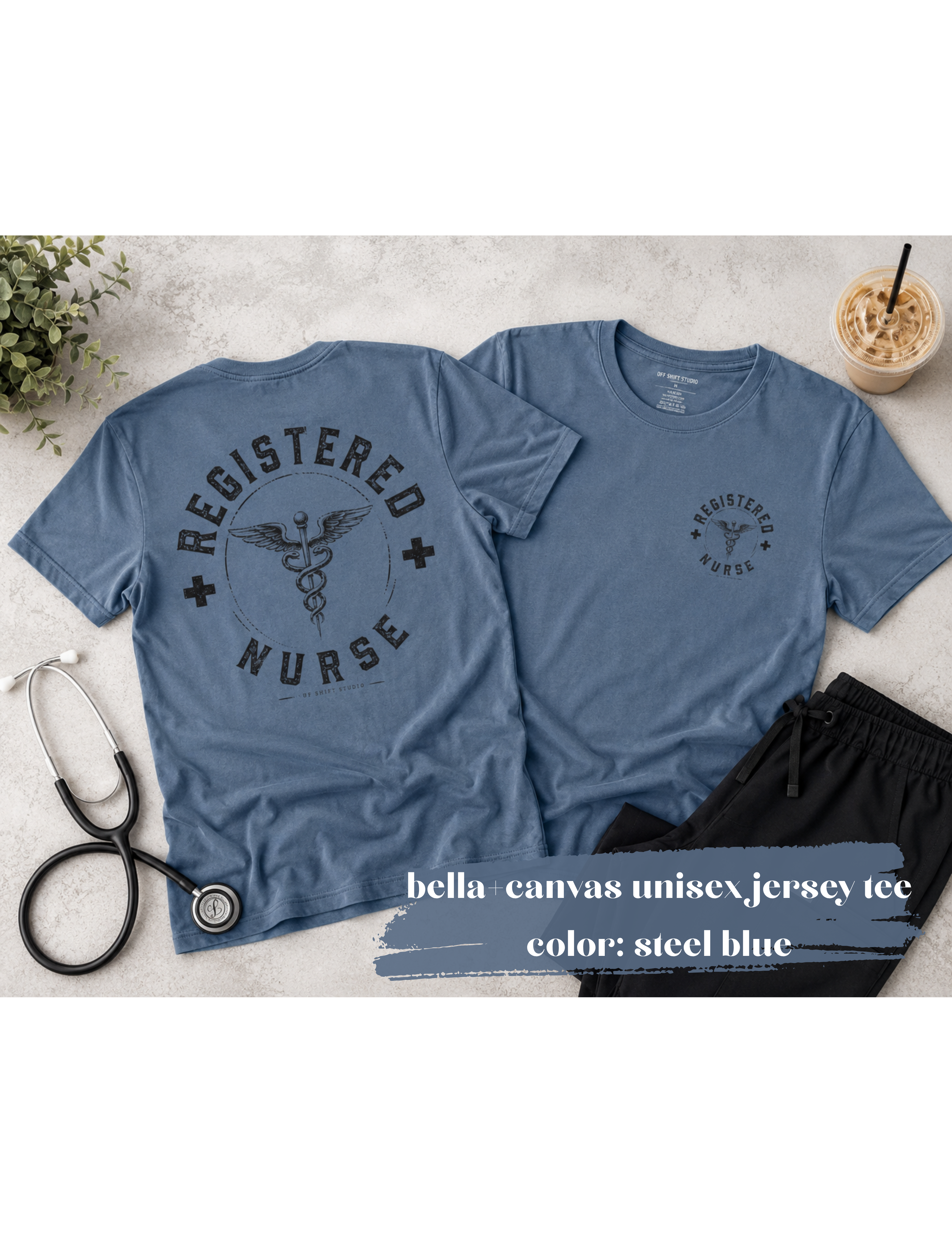 Registered Nurse Shirt | Vintage Caduceus Medical Emblem Tee