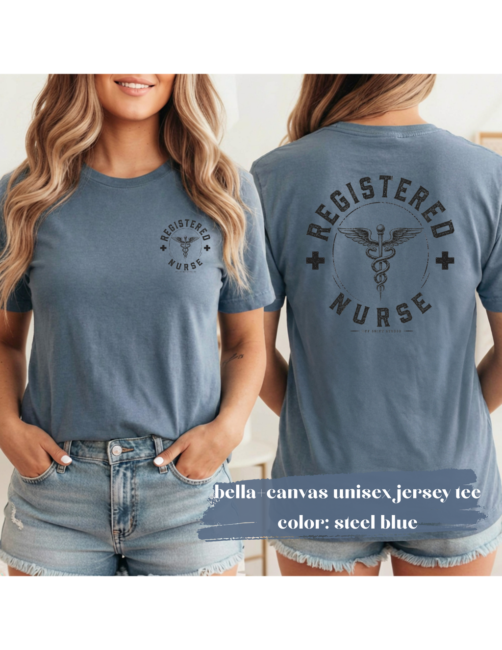 Registered Nurse Shirt | Vintage Caduceus Medical Emblem Tee