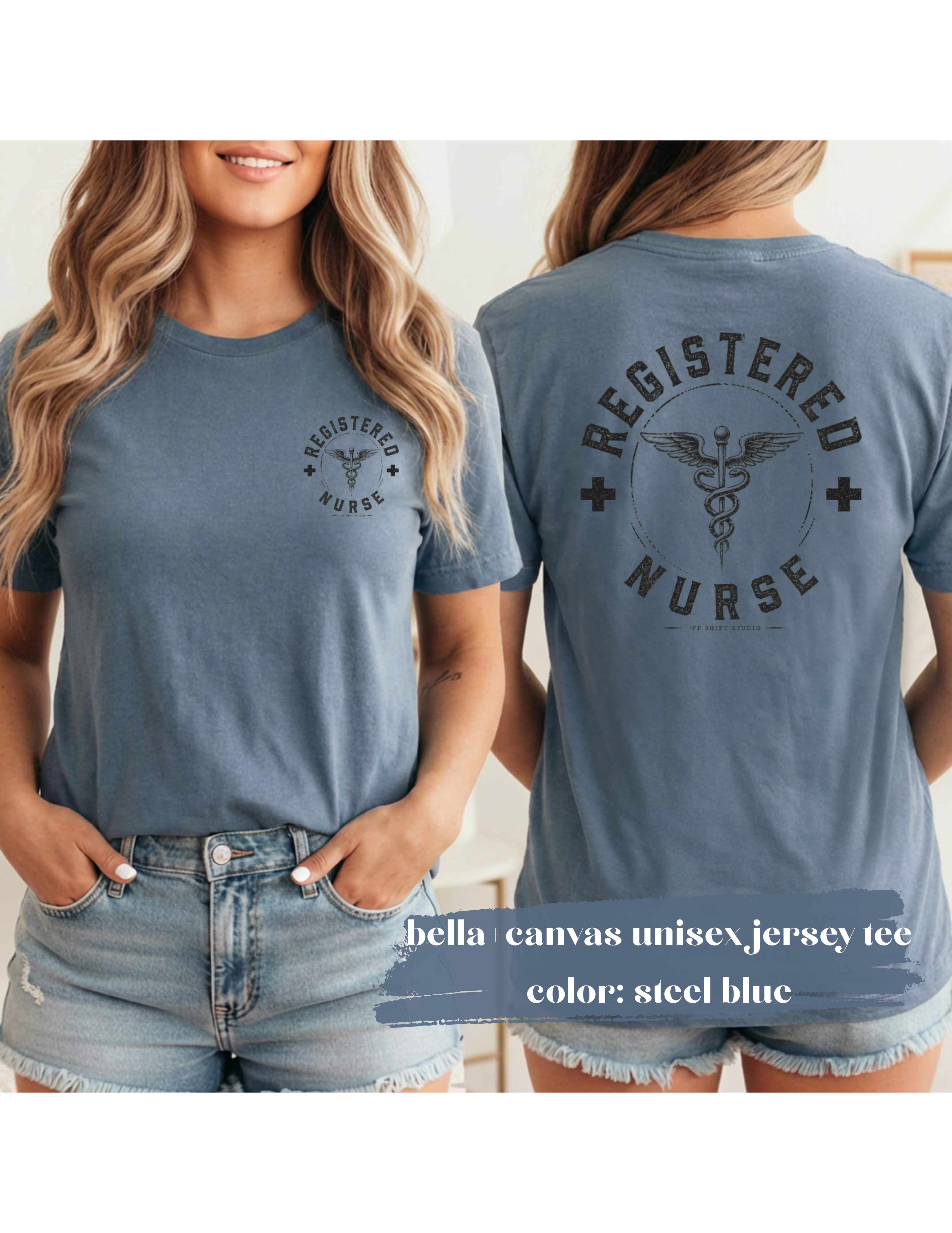 Registered Nurse Shirt | Vintage Caduceus Medical Emblem Tee