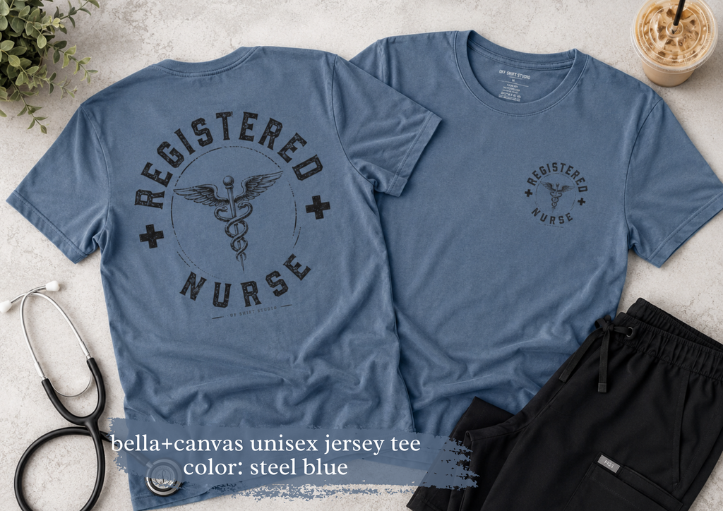 Registered Nurse Shirt | Vintage Caduceus Medical Emblem Tee | Nurse Gift