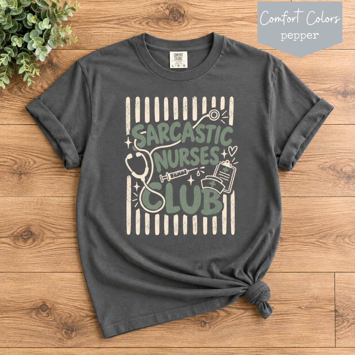 Sarcastic Nurses Club Shirt, Funny Nurse T Shirt, ER Nurse Shirt, Nurse Gift, Comfort Colors Nurse Tee, Healthcare Worker Shirt, RN Gift