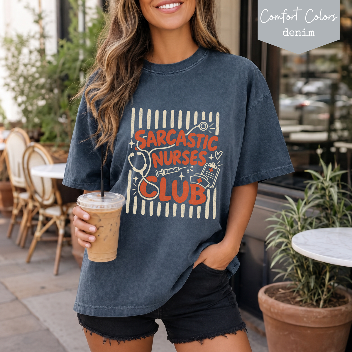 Sarcastic Nurses Club Shirt, Funny Nurse T Shirt, ER Nurse Shirt, Nurse Gift, Comfort Colors Nurse Tee, Healthcare Worker Shirt, RN Gift