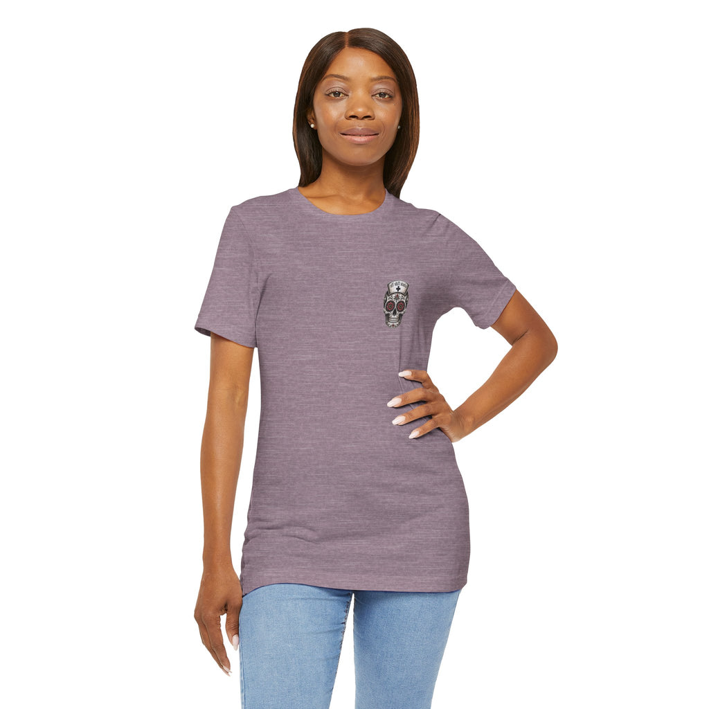 Registered Nurse Vintage Skull Tee | Tattoo Style RN Shirt | Nurse Gift | Floral Skull Graphic Tee | Bella Canvas | Off Shift Studio