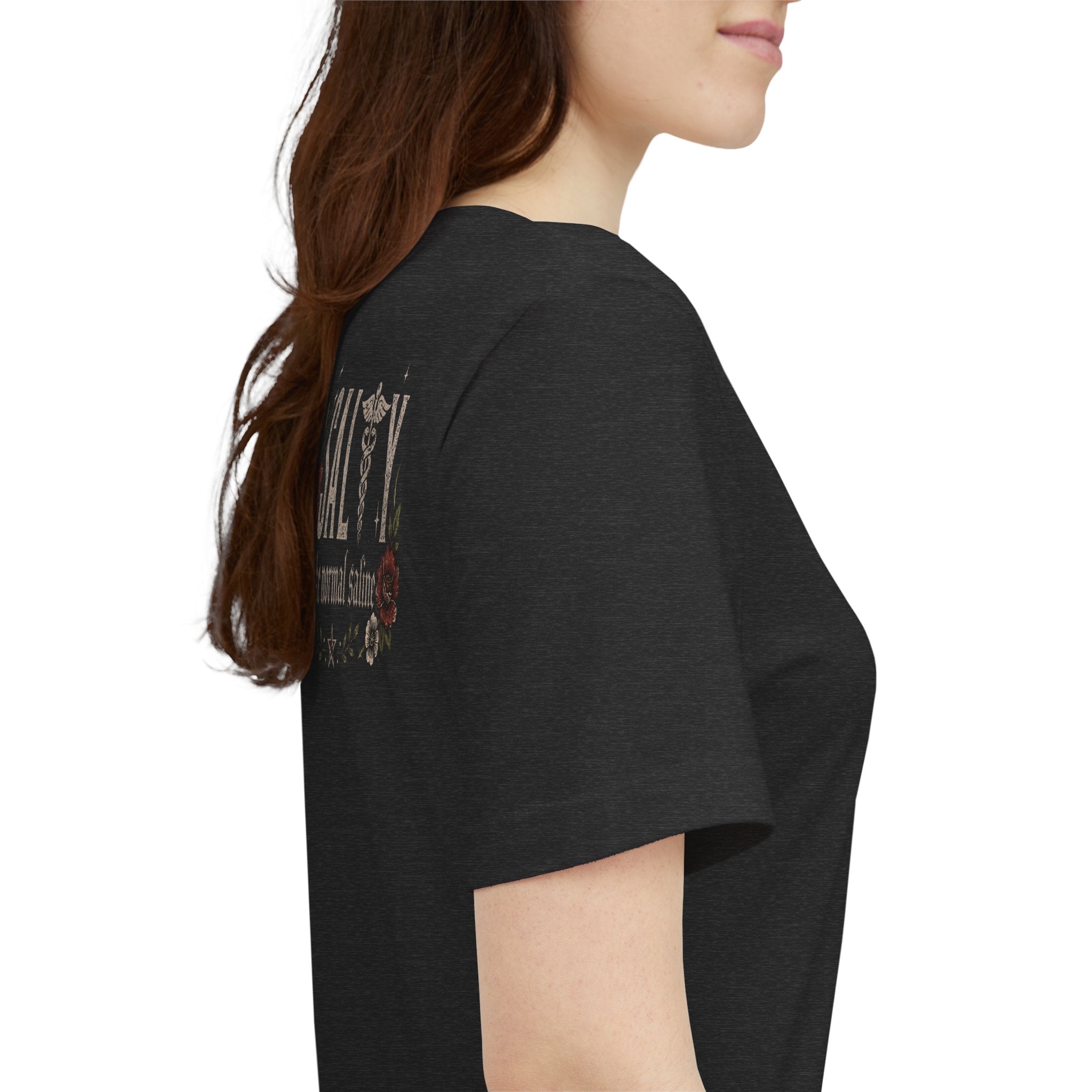 Salty Like Normal Saline Tee — Floral Nurse Medical T-Shirt