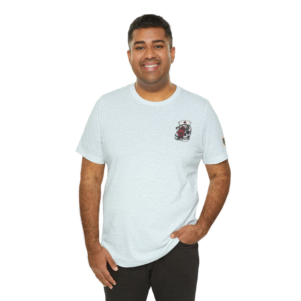 The Tortured Nurses Tee | Gothic Nurse Skull Shirt | Vintage Tattoo Medical Graphic Tee