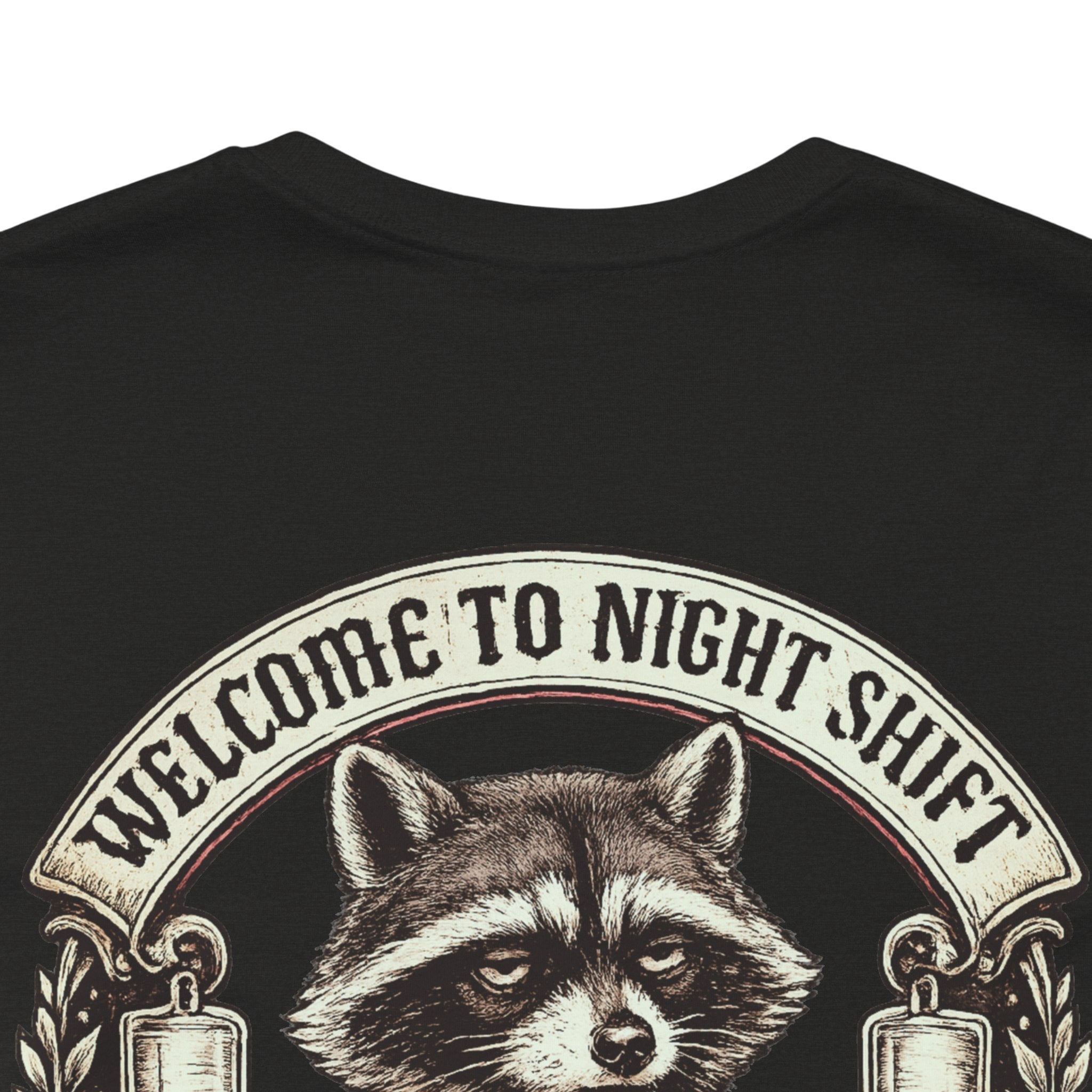 Night Shift Raccoon Nurse T-Shirt — "Welcome to Night Shift" Work Tee for Nurses & Healthcare