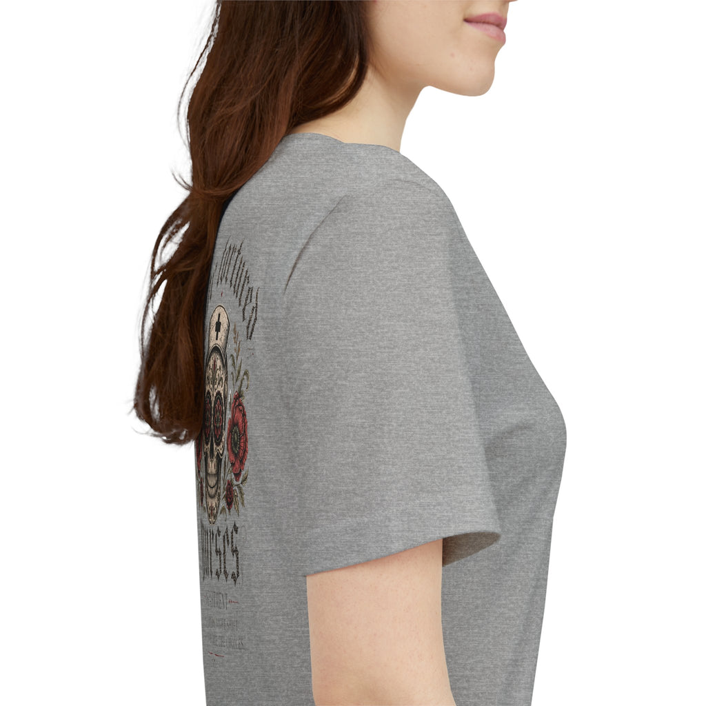 The Tortured Nurses Tee | Gothic Nurse Skull Shirt | Vintage Tattoo Medical Graphic Tee