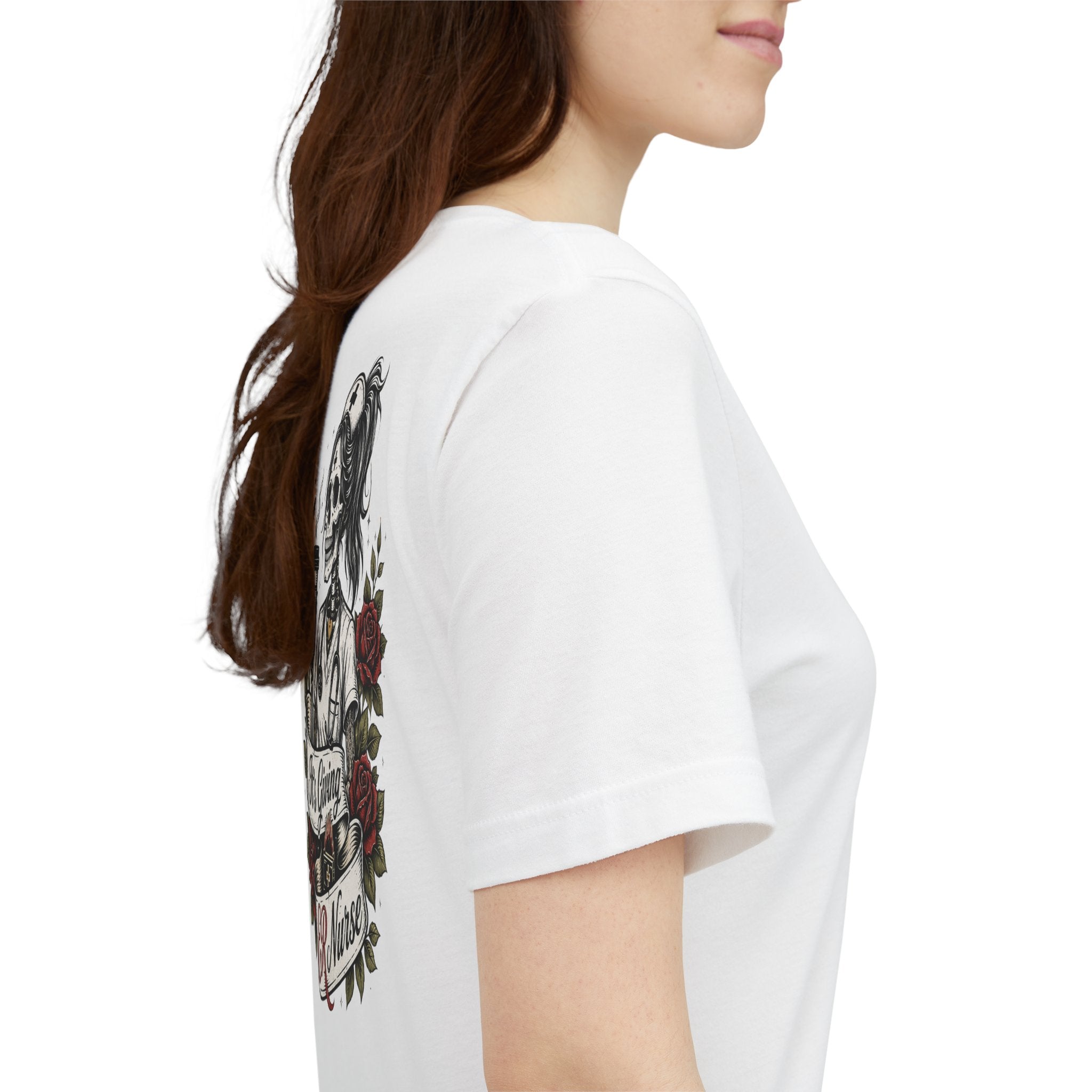 ER Nurse Skull Tee — "It's Giving ER Nurse" Graphic T-Shirt