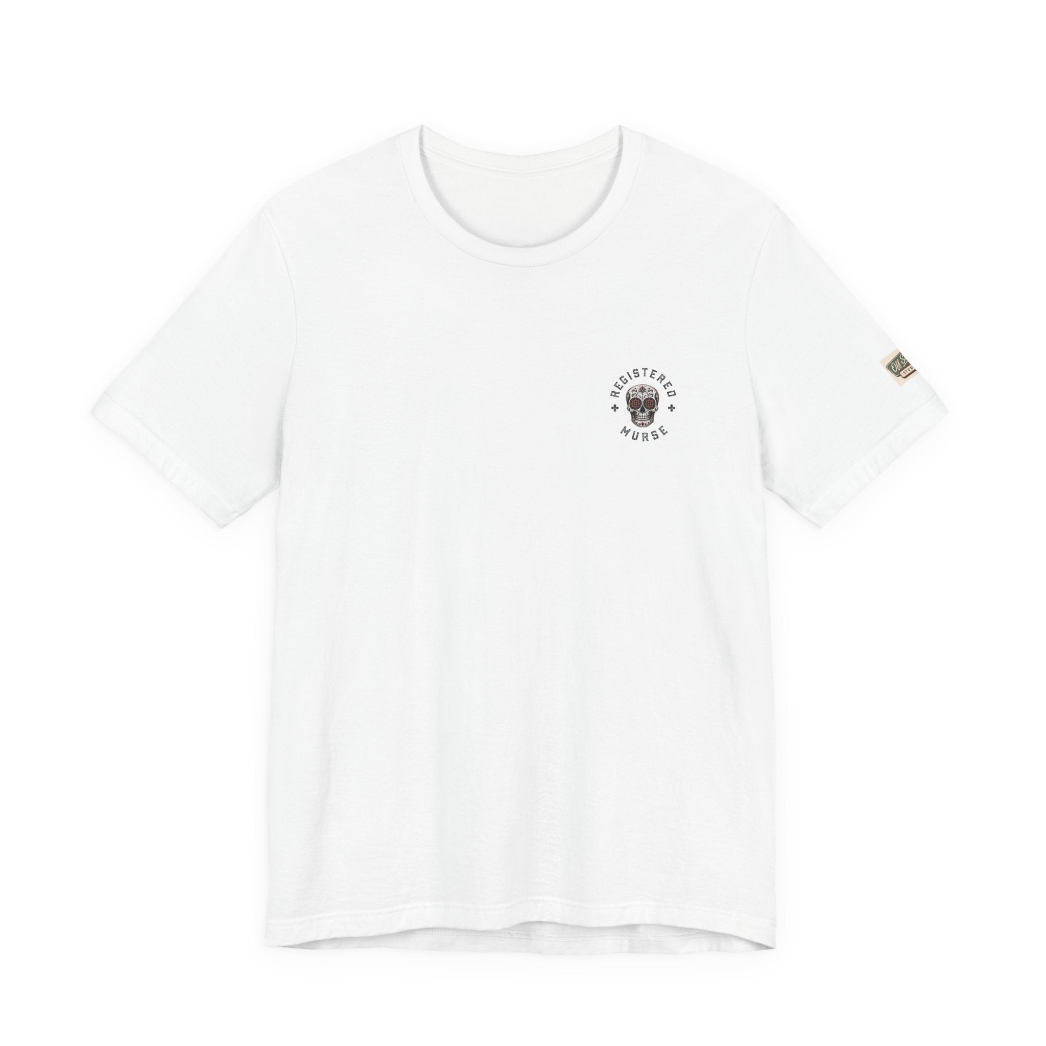 Murse Skeleton Nurse Graphic Tee — Back Print | Male Nurse Gift