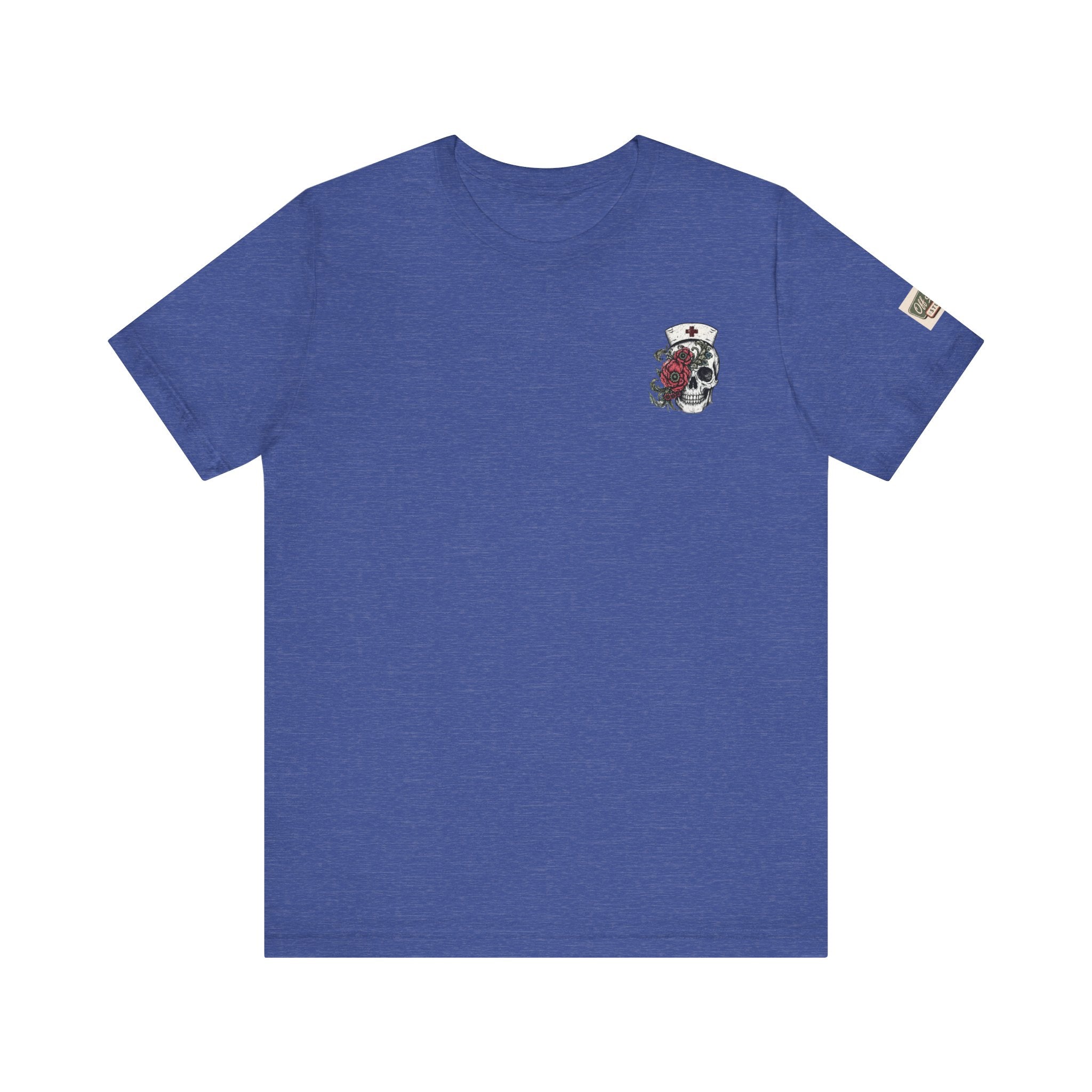 Night Shift Nurse Shirt | Skeleton Nurse T-Shirt | Tattoo Style Medical Shirt | Bella+Canvas