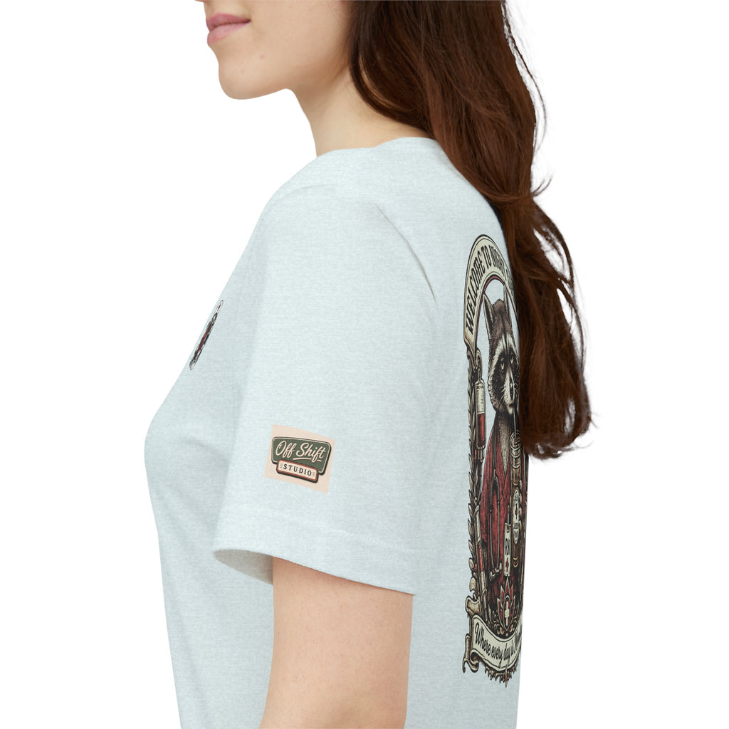 Night Shift Raccoon Nurse T-Shirt — "Welcome to Night Shift" Work Tee for Nurses & Healthcare