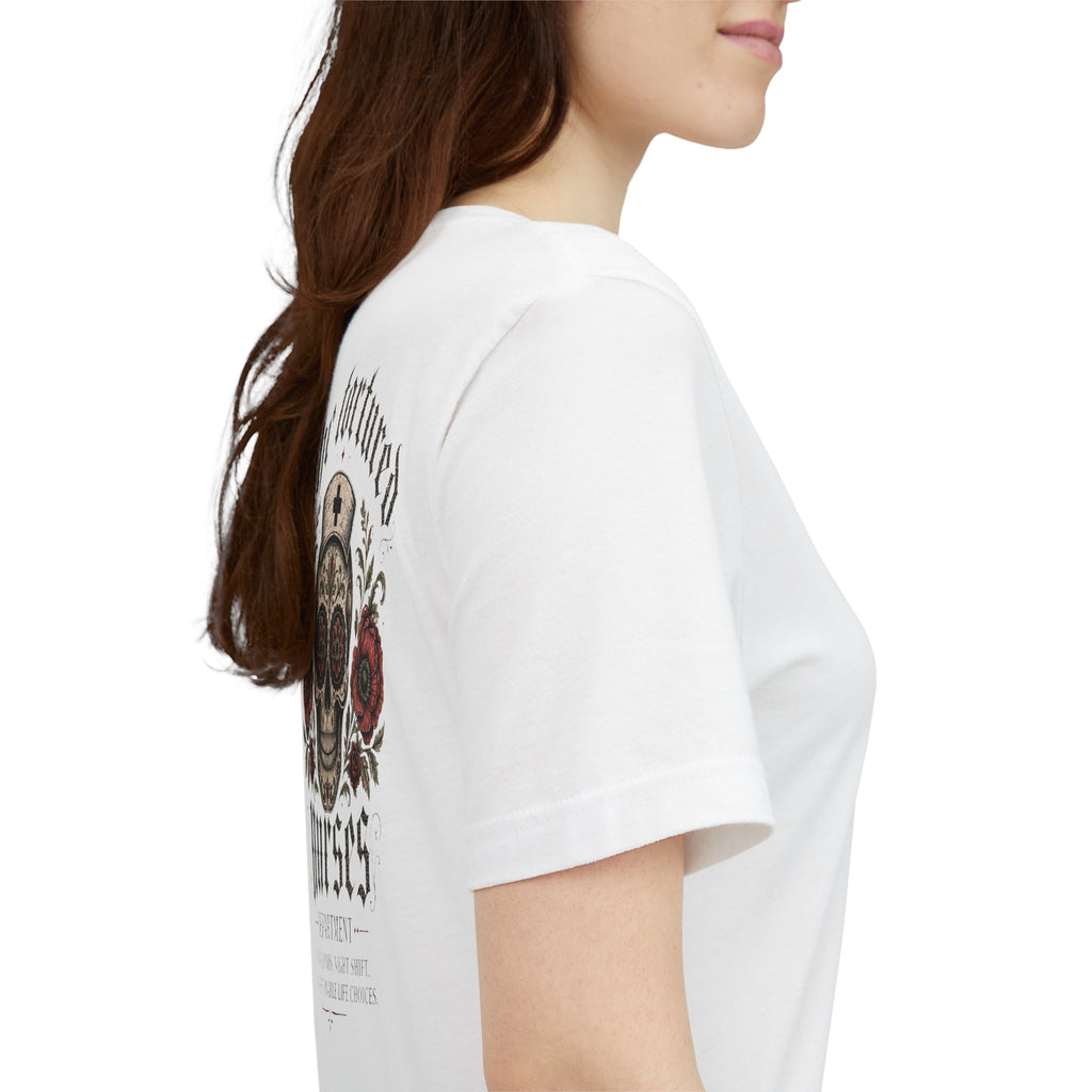 The Tortured Nurses Tee | Gothic Nurse Skull Shirt | Vintage Tattoo Medical Graphic Tee