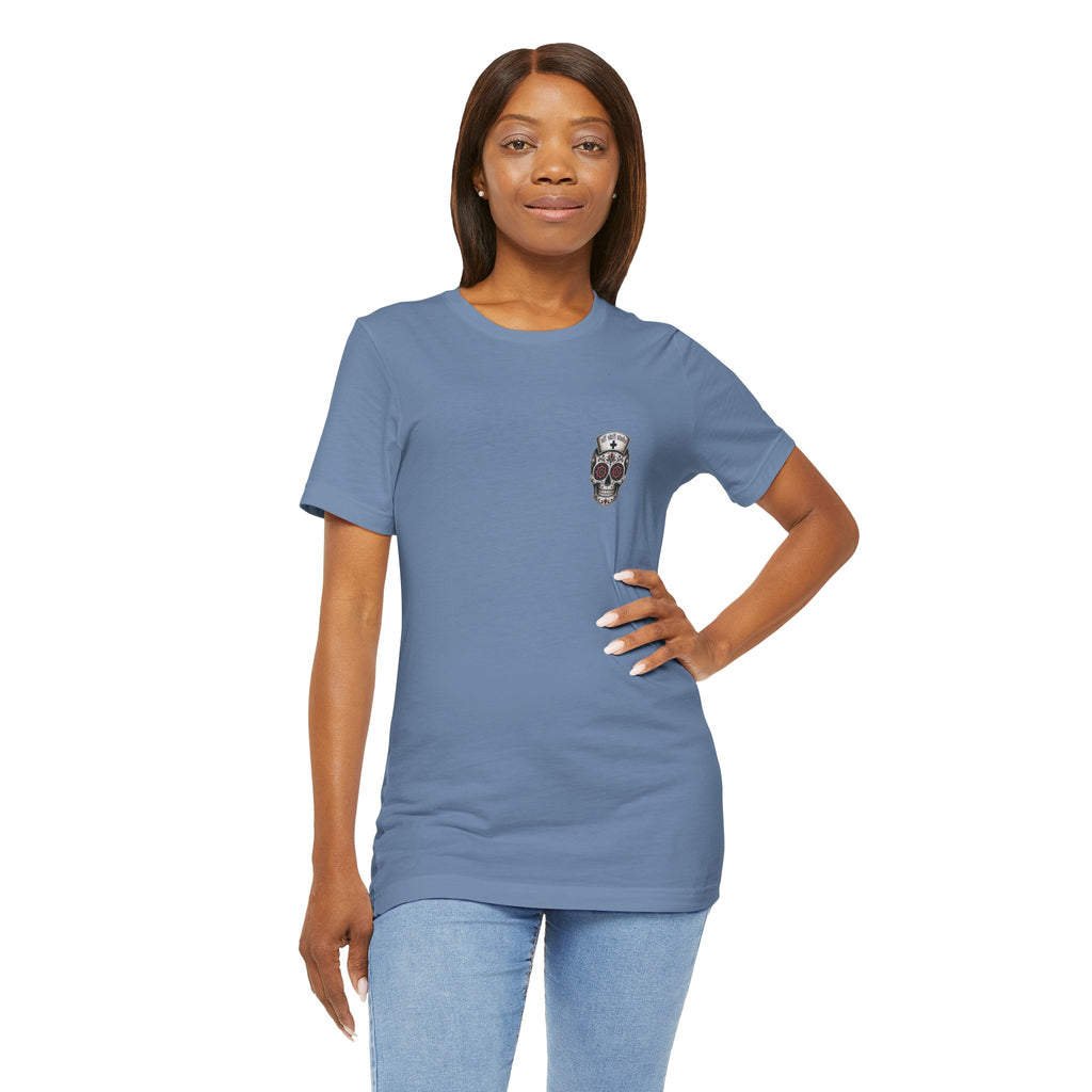 Registered Nurse Vintage Skull Tee | Tattoo Style RN Shirt | Nurse Gift | Floral Skull Graphic Tee | Bella Canvas | Off Shift Studio