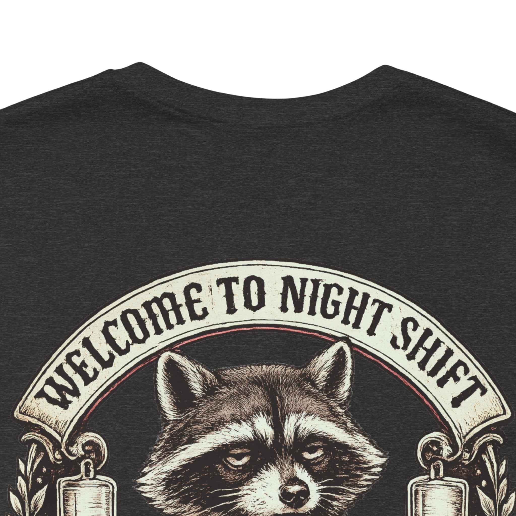 Night Shift Raccoon Nurse T-Shirt — "Welcome to Night Shift" Work Tee for Nurses & Healthcare