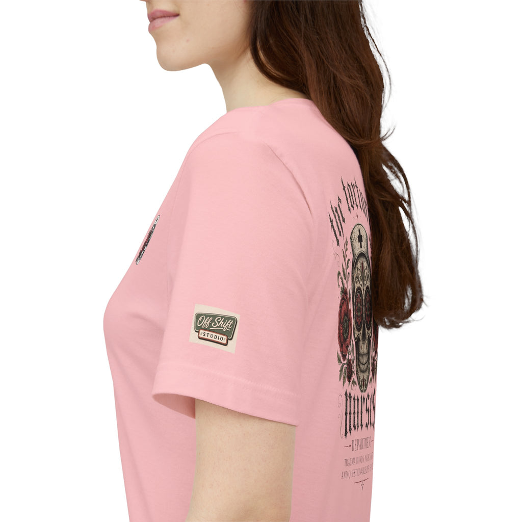 The Tortured Nurses Tee | Gothic Nurse Skull Shirt | Vintage Tattoo Medical Graphic Tee