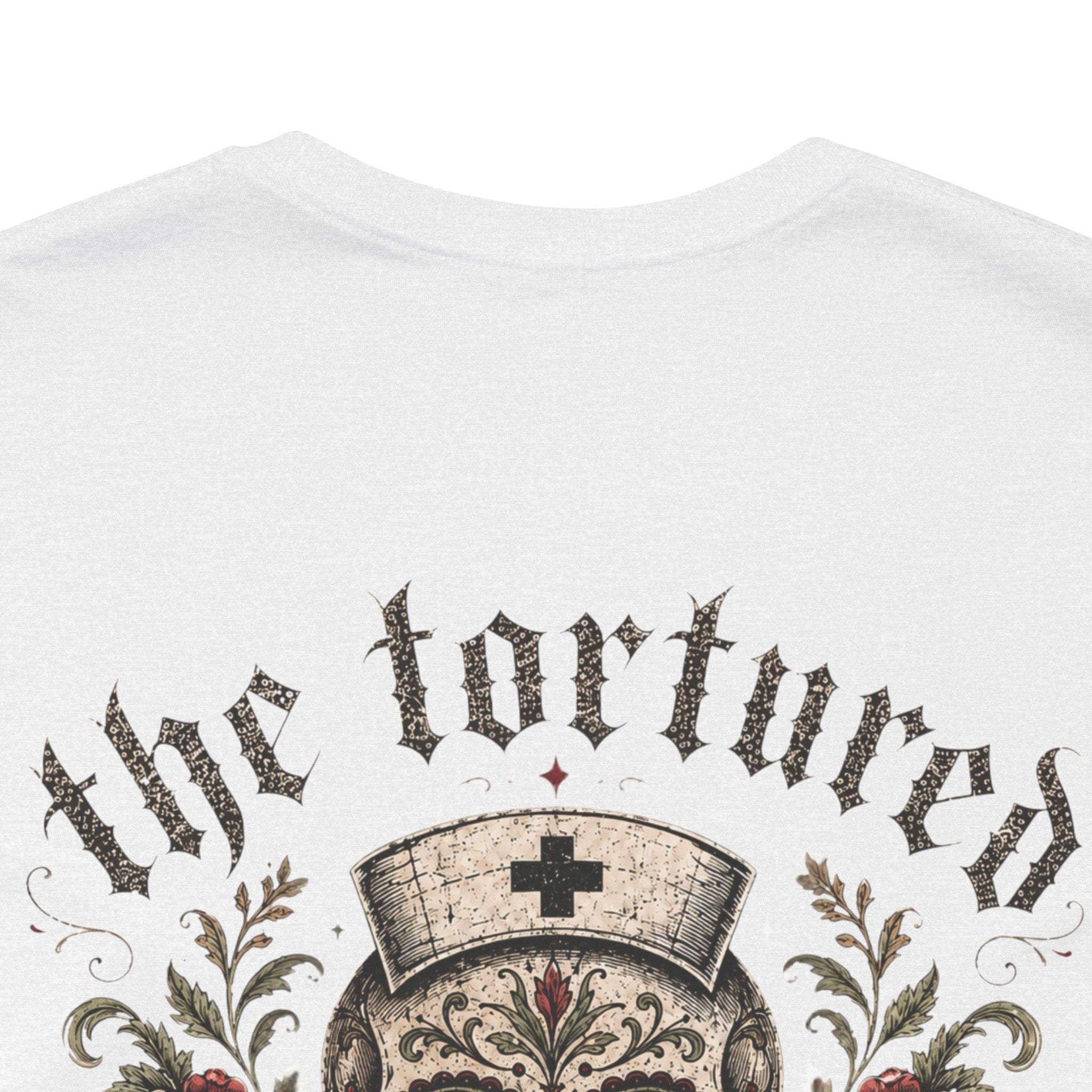 The Tortured Nurses Tee | Gothic Nurse Skull Shirt | Vintage Tattoo Medical Graphic Tee