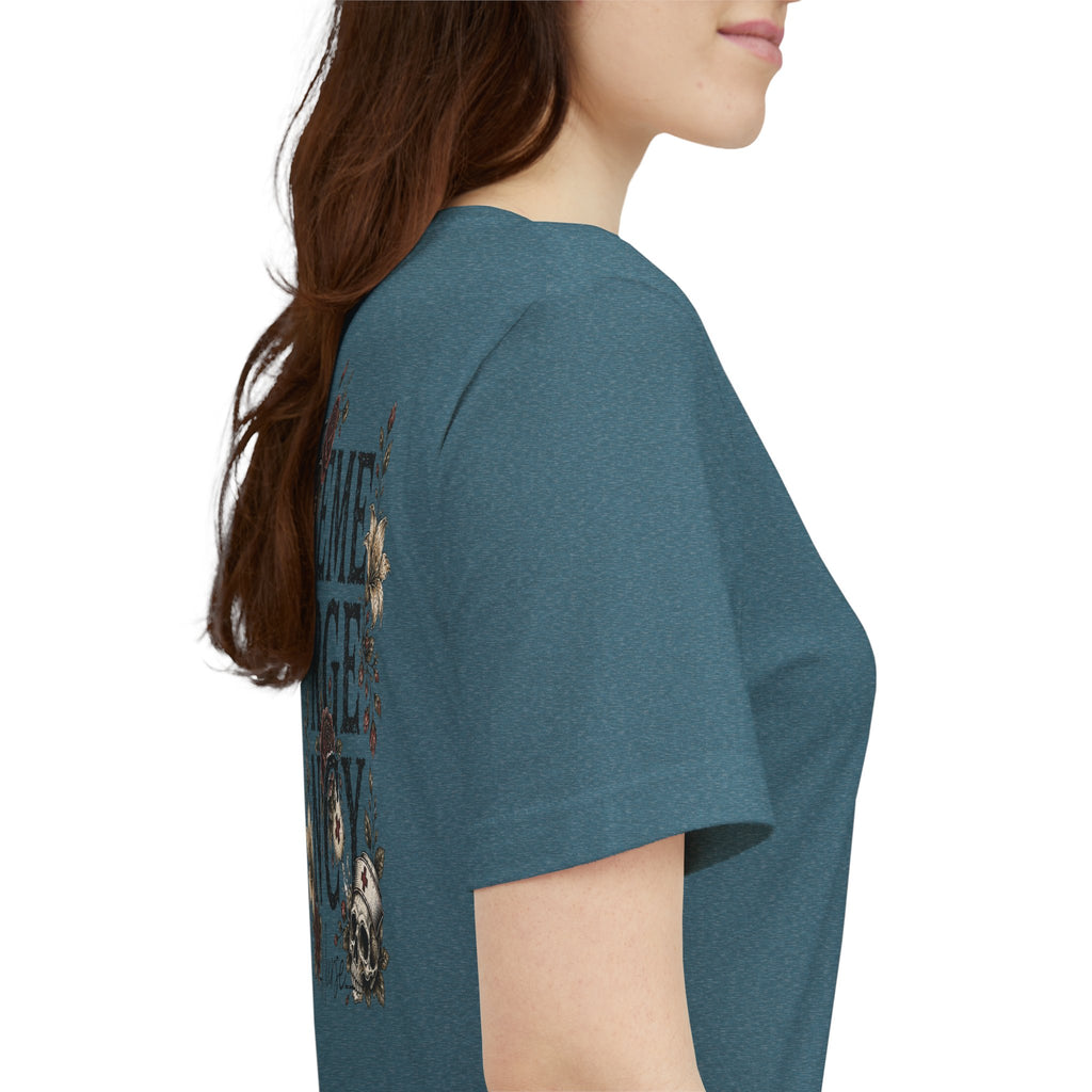 Emergency Nurse Shirt | Gothic Floral Nurse Tee | Vintage Tattoo Style ER Nurse T-Shirt | Bella & Canvas