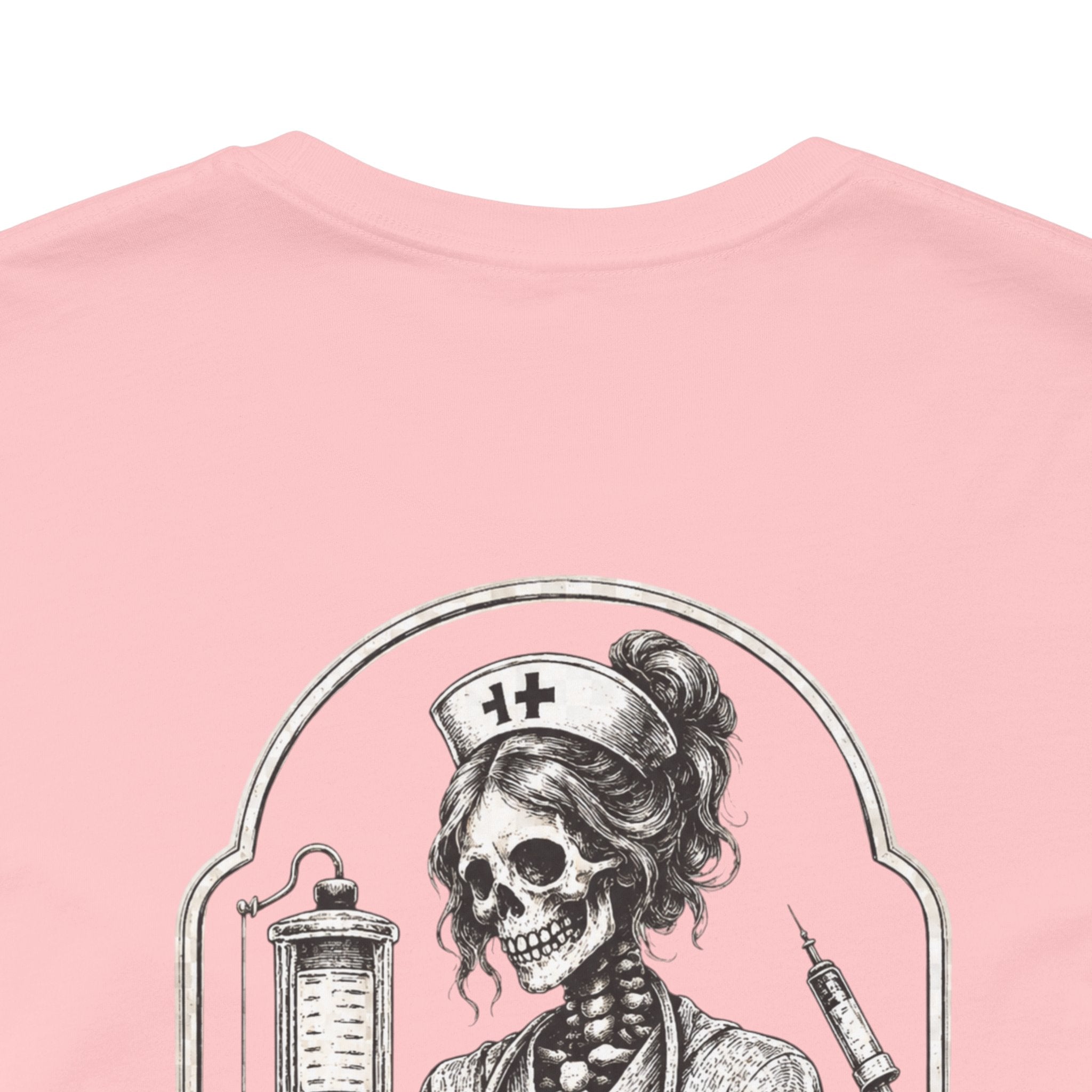 Night Shift Nurse Shirt | Skeleton Nurse T-Shirt | Tattoo Style Medical Shirt | Bella+Canvas