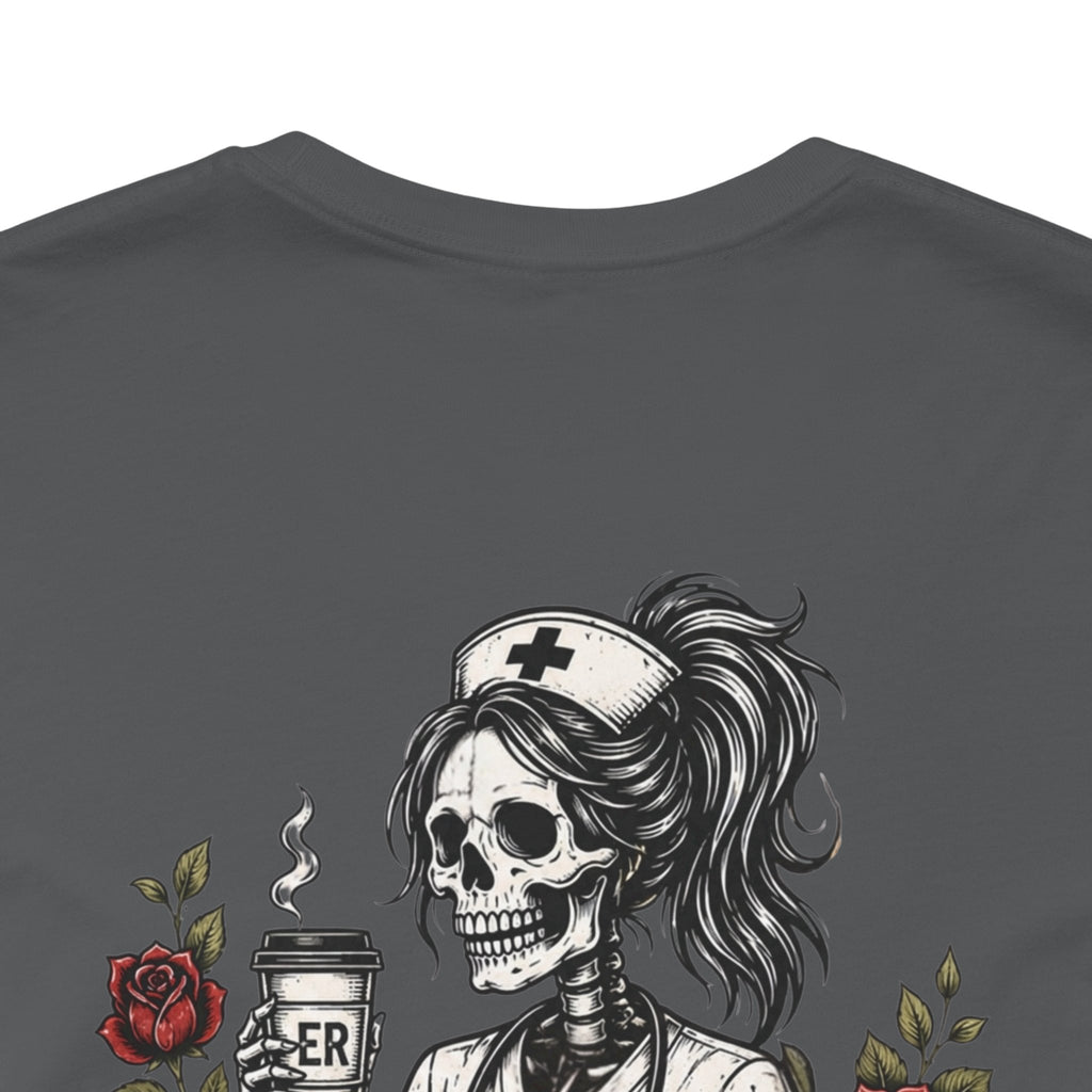 It's Giving ER Nurse Shirt | Funny ER Nurse Tee | Emergency Room Nurse Gift | Gothic Skeleton Nurse Shirt | Tattoo Style Healthcare T-Shirt