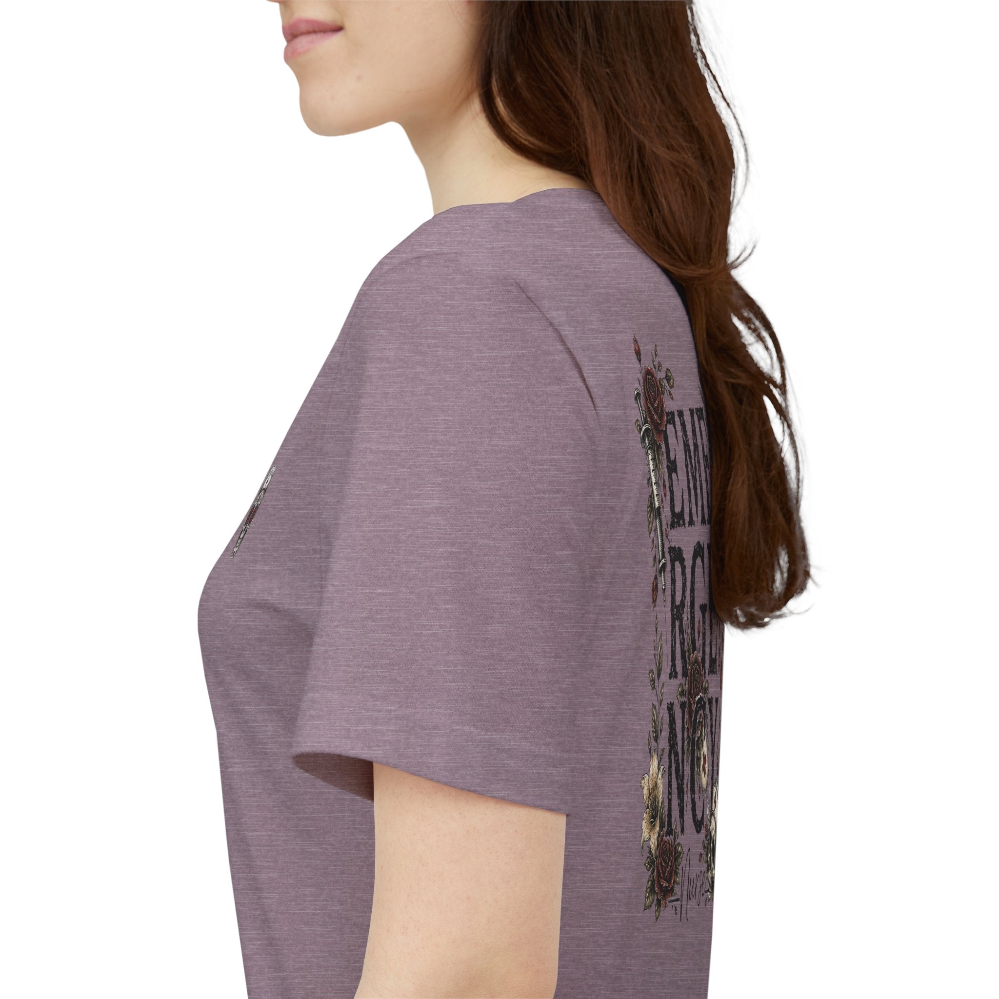 Emergency Nurse Shirt | Gothic Floral Nurse Tee | Vintage Tattoo Style ER Nurse T-Shirt | Bella & Canvas