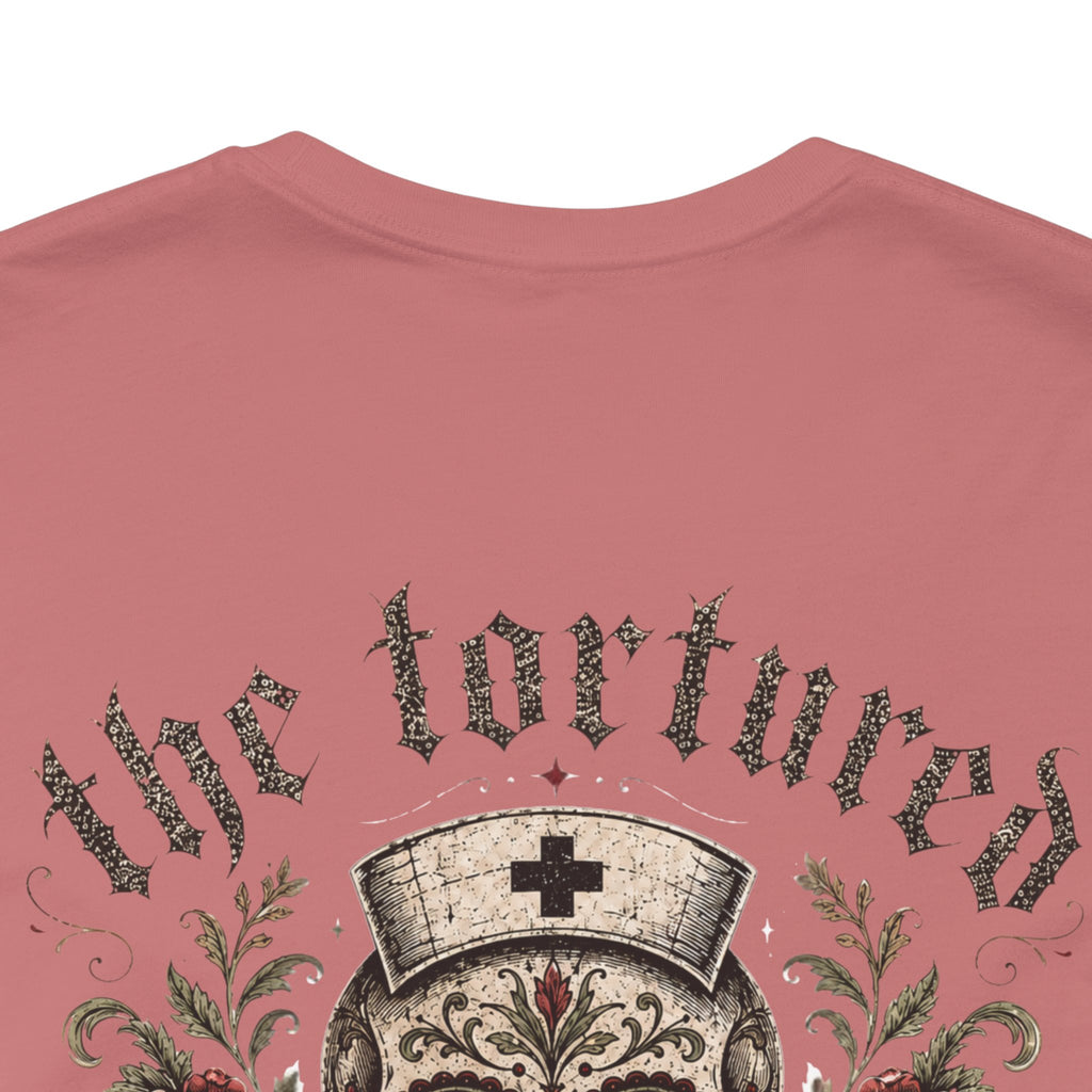 The Tortured Nurses Tee | Gothic Nurse Skull Shirt | Vintage Tattoo Medical Graphic Tee