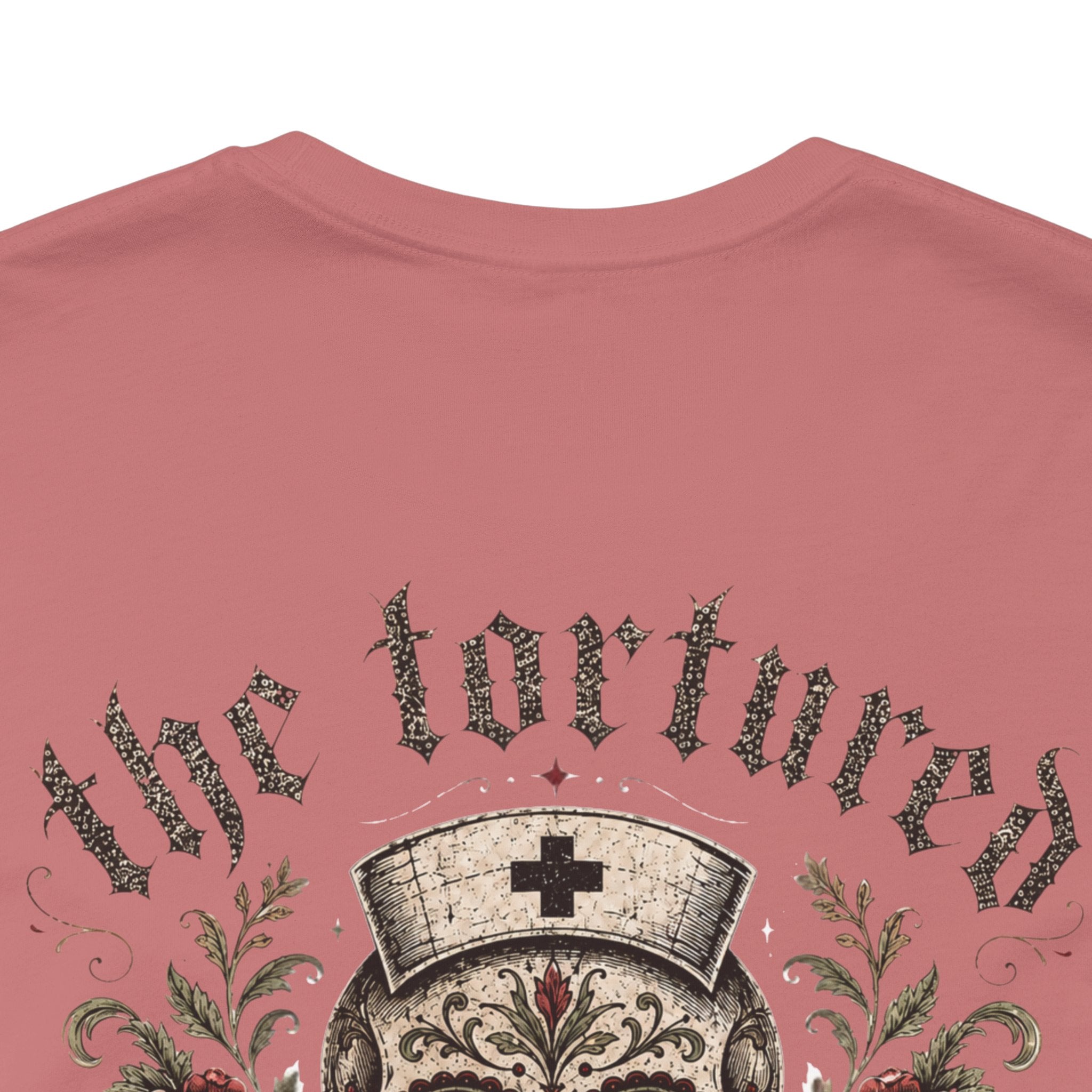 The Tortured Nurses Tee | Gothic Nurse Skull Shirt | Vintage Tattoo Medical Graphic Tee