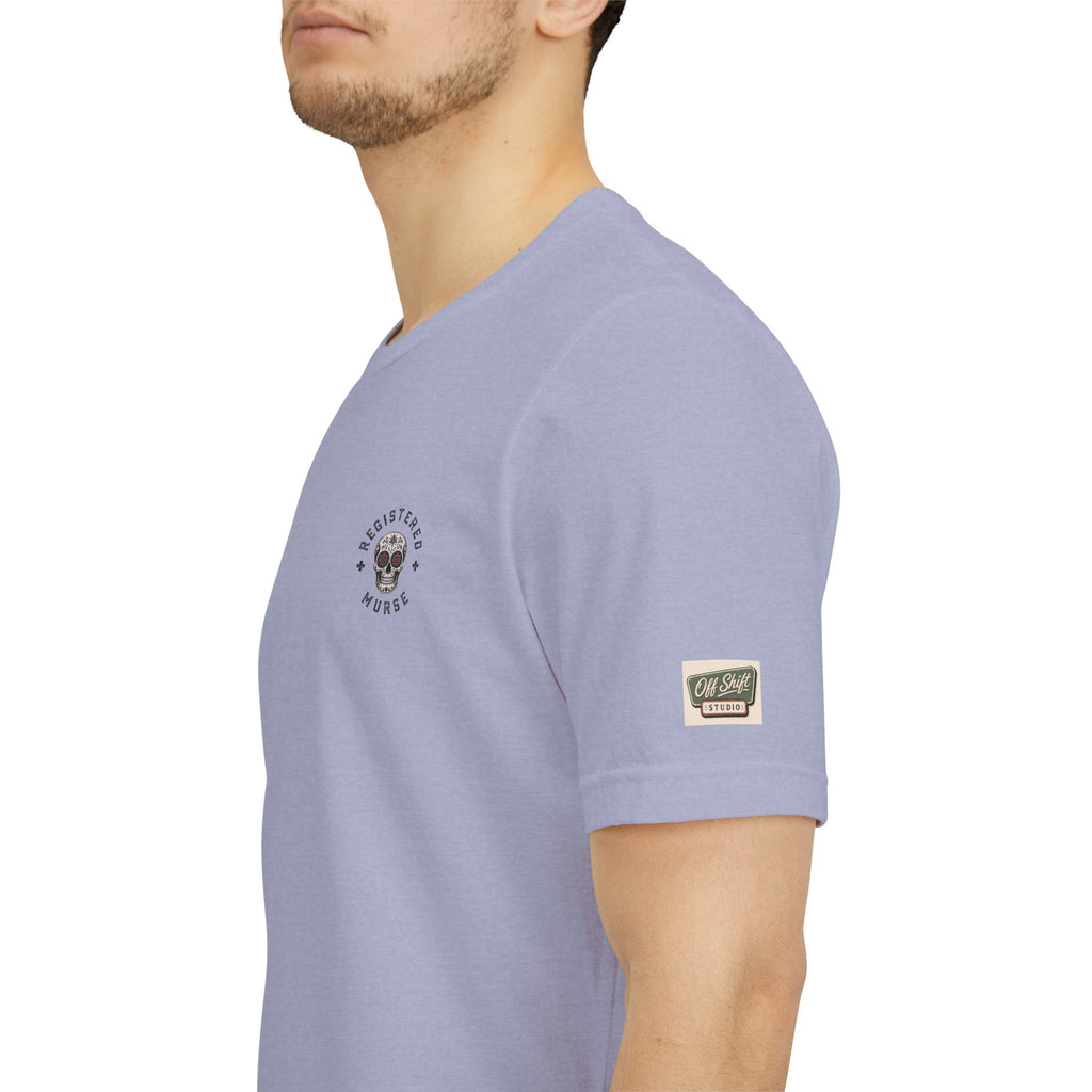 Murse Skeleton Nurse Graphic Tee — Back Print | Male Nurse Gift