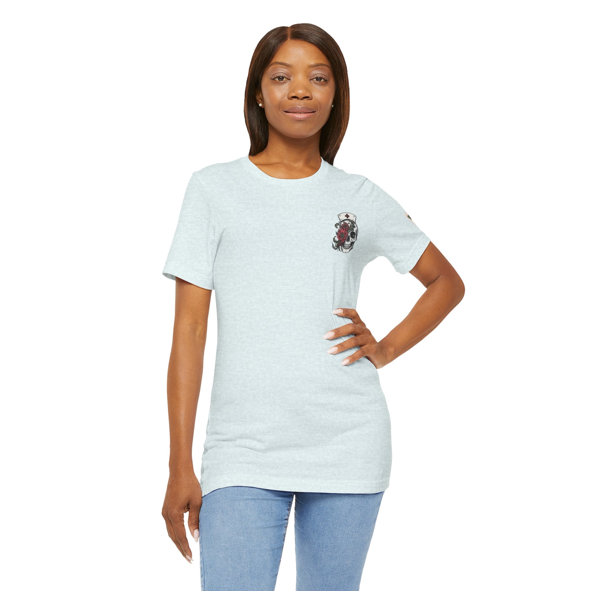 The Tortured Nurses Tee | Gothic Nurse Skull Shirt | Vintage Tattoo Medical Graphic Tee