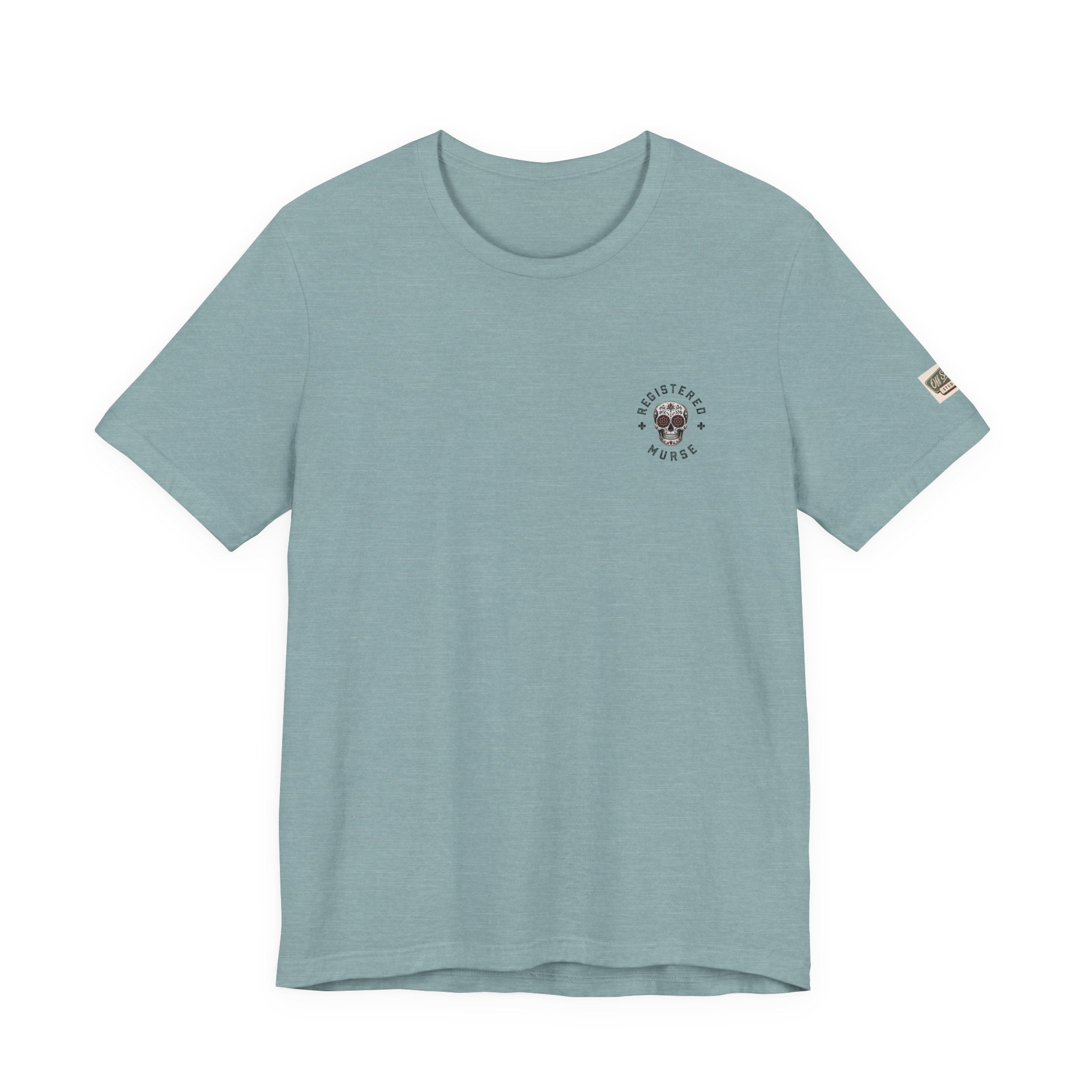 Murse Skeleton Nurse Graphic Tee — Back Print | Male Nurse Gift