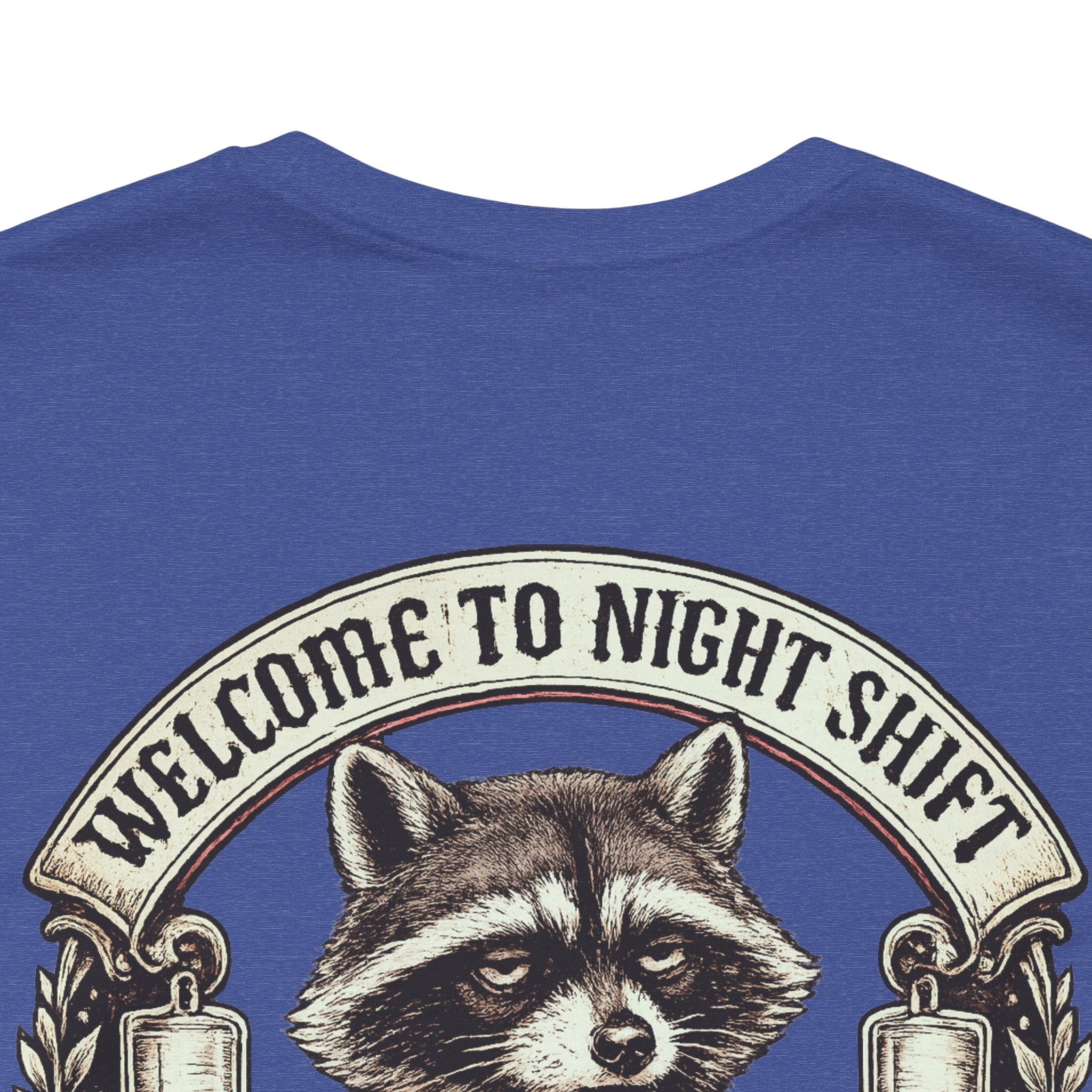 Night Shift Raccoon Nurse T-Shirt — "Welcome to Night Shift" Work Tee for Nurses & Healthcare